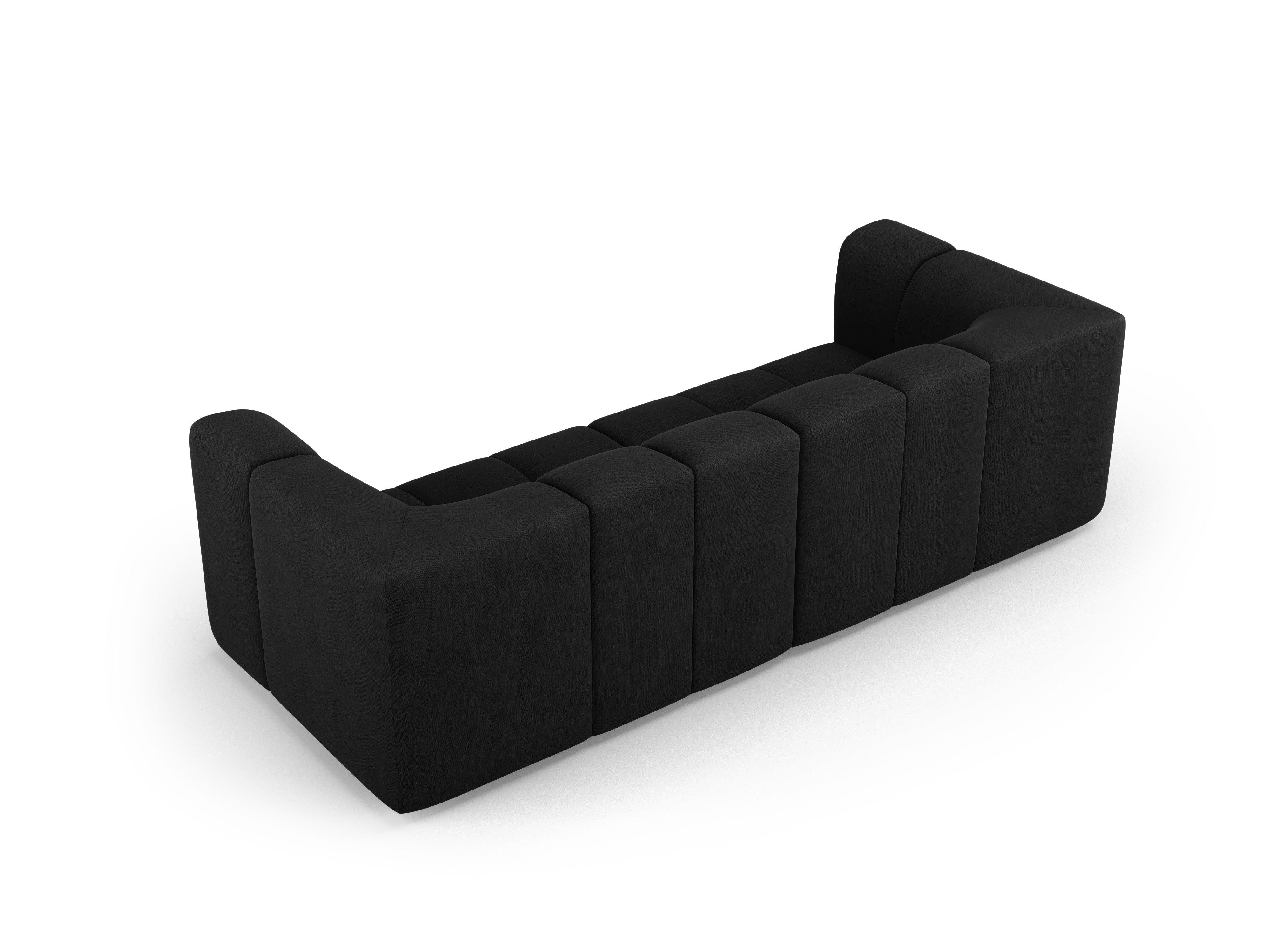 Sofa 3-osobowa FRANCESCA czarny szenil Milo Casa Eye on Design