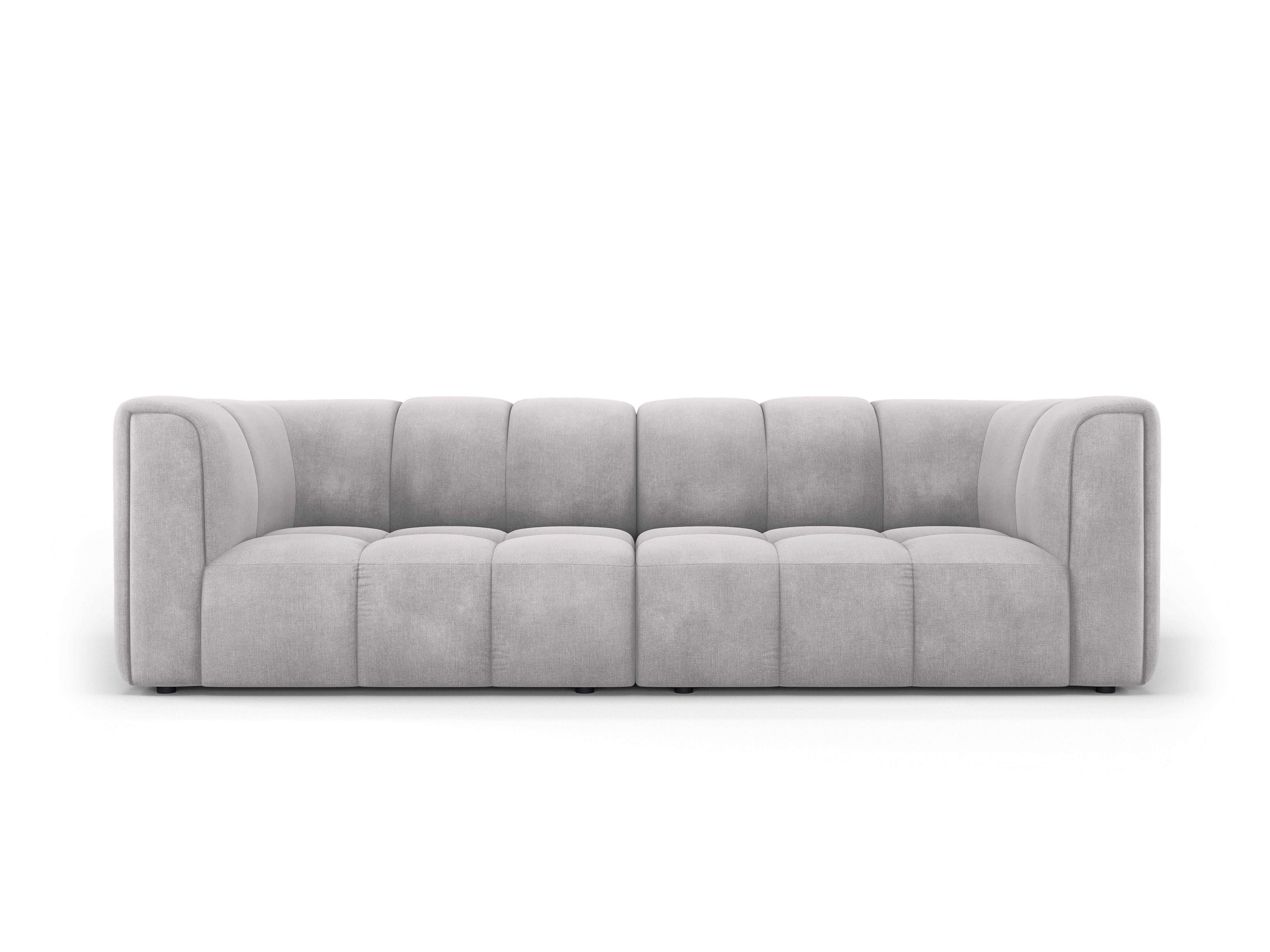 Sofa 3-osobowa FRANCESCA jasnoszary szenil Milo Casa Eye on Design