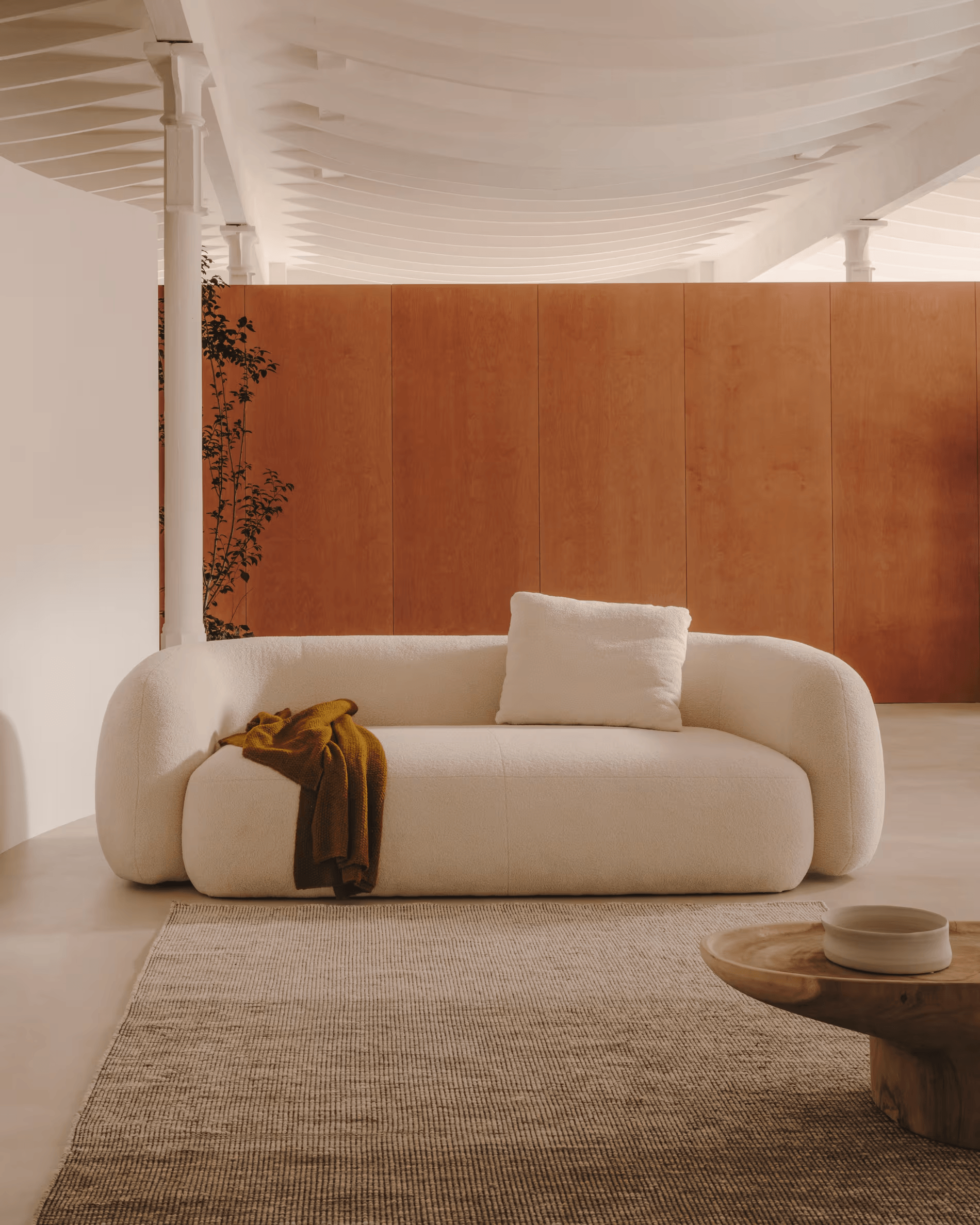 Sofa 3-osobowa MARTINA baranek écru La Forma Eye on Design