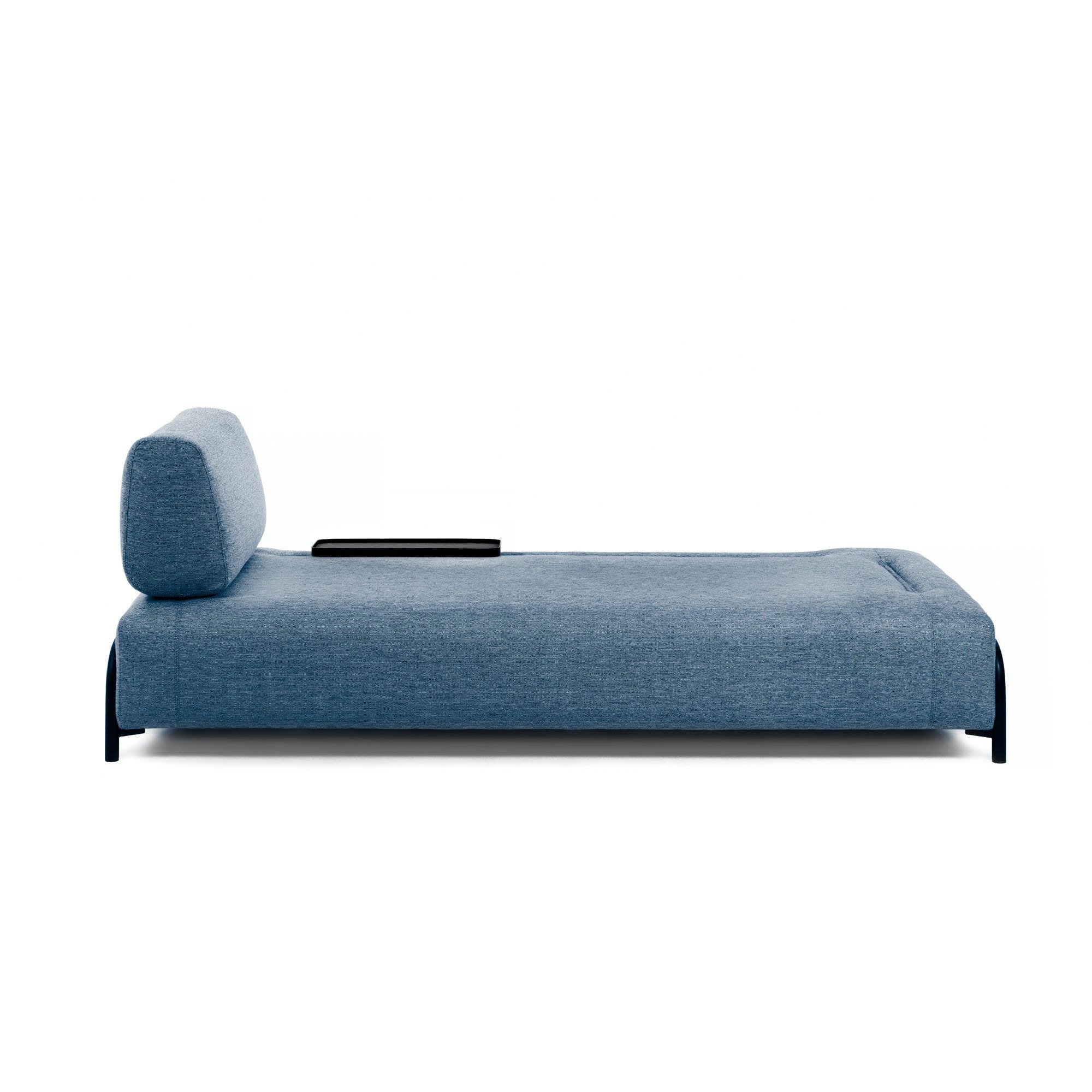 Sofa 3-osobowa modułowa z małą tacką COMPO niebieski La Forma Eye on Design