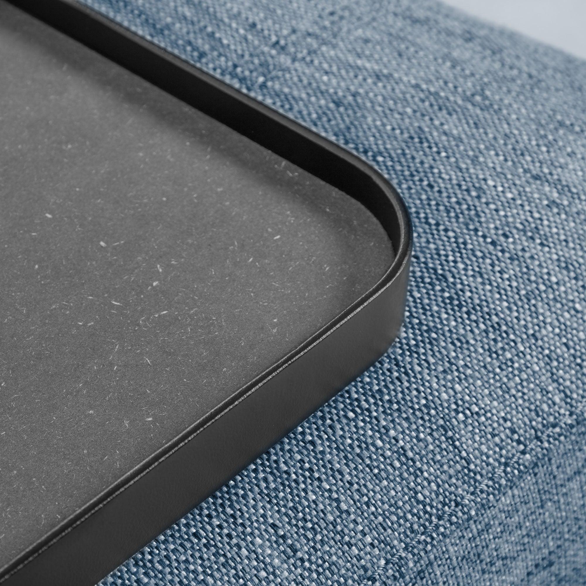 Sofa 3-osobowa modułowa z małą tacką COMPO niebieski La Forma Eye on Design