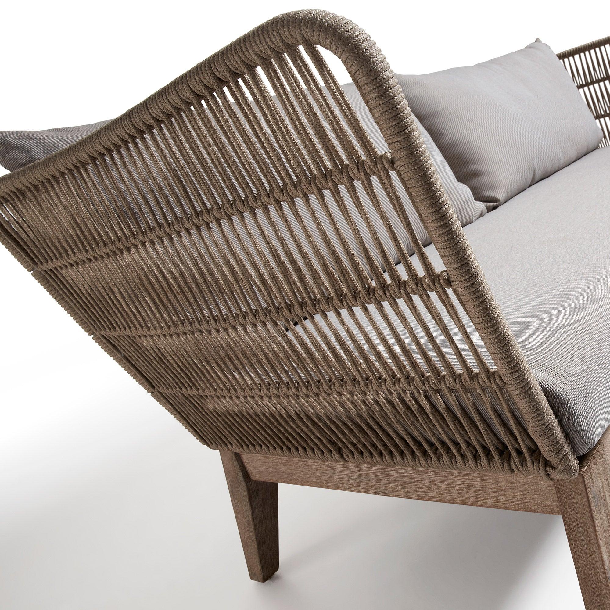 Sofa 3-osobowa zewnętrzna BELLENY lite drewno akacjowe La Forma Eye on Design