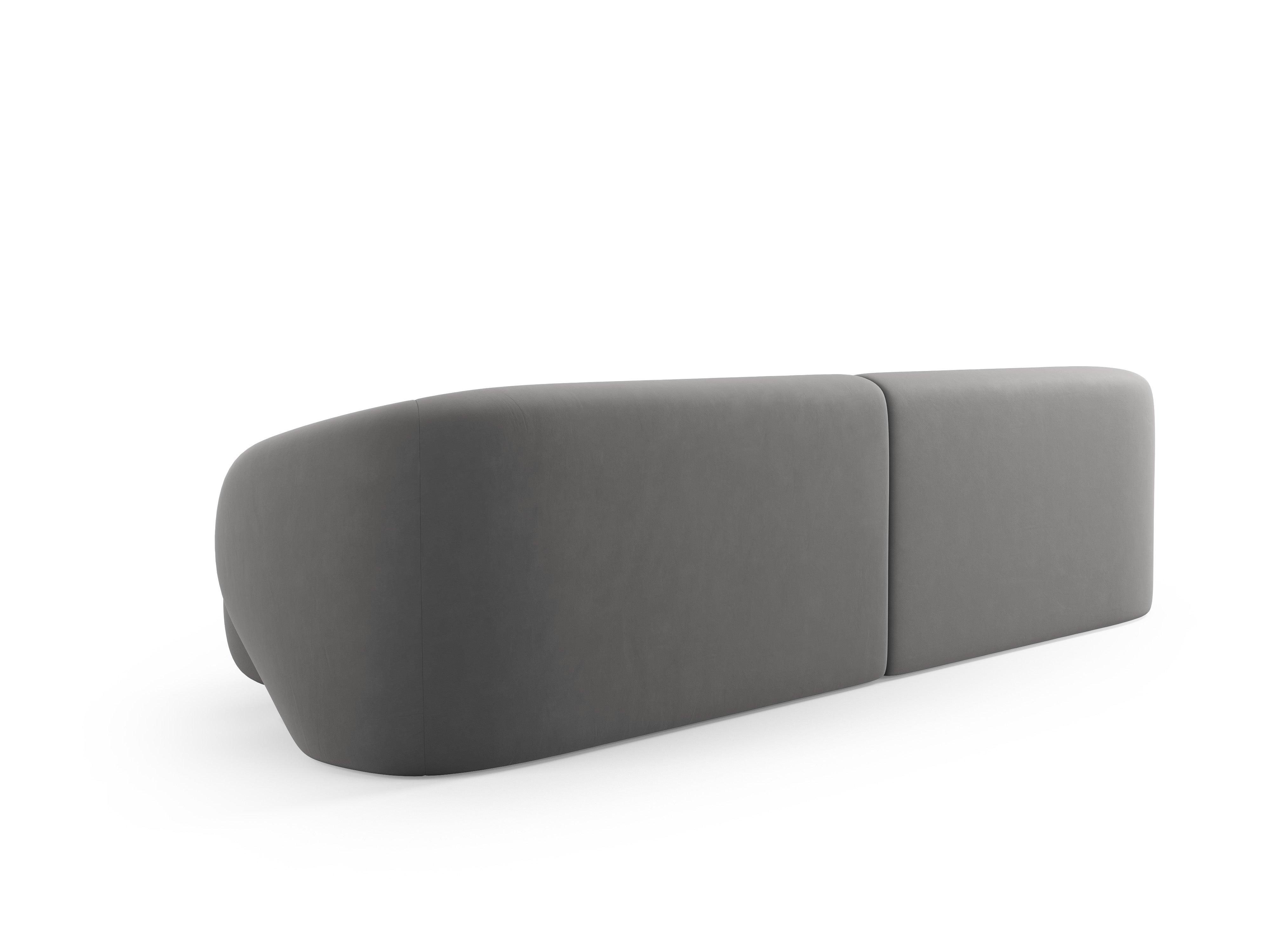 Sofa 4-osobowa aksamitna CAMDEN ciemnoszary Cosmopolitan Design Eye on Design