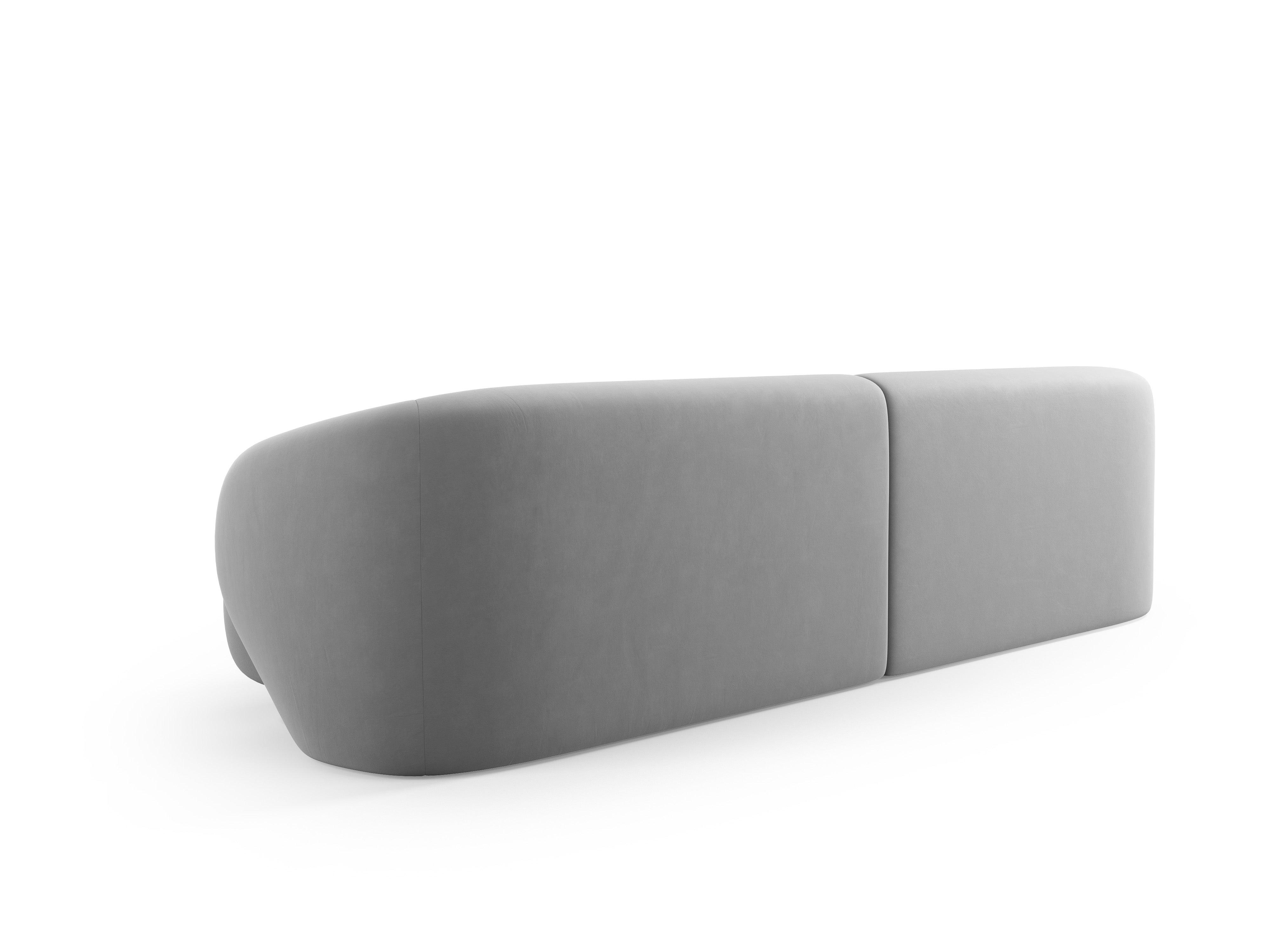 Sofa 4-osobowa aksamitna CAMDEN szary Cosmopolitan Design Eye on Design