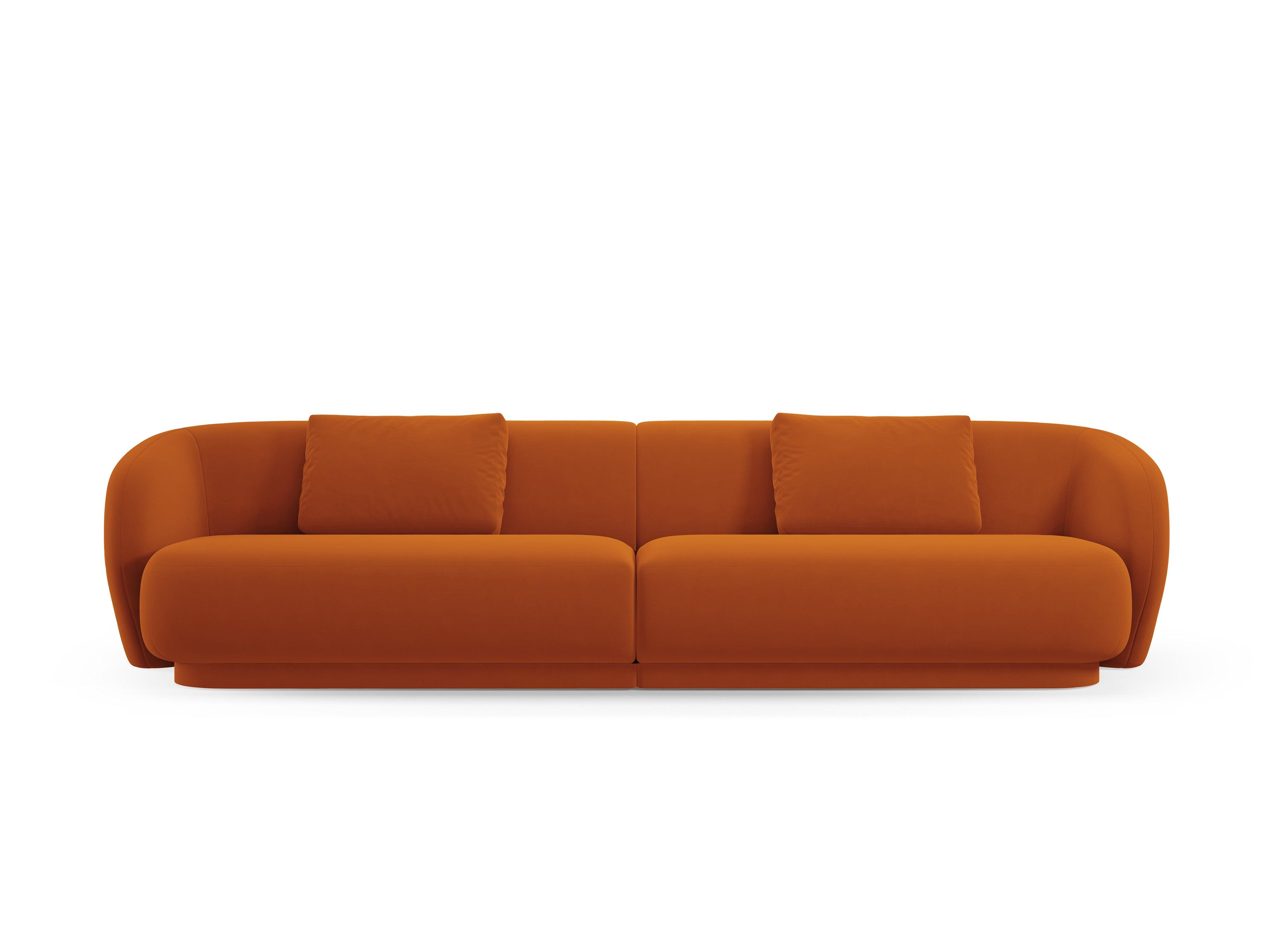 Sofa 4-osobowa aksamitna CAMDEN terracotta Cosmopolitan Design Eye on Design