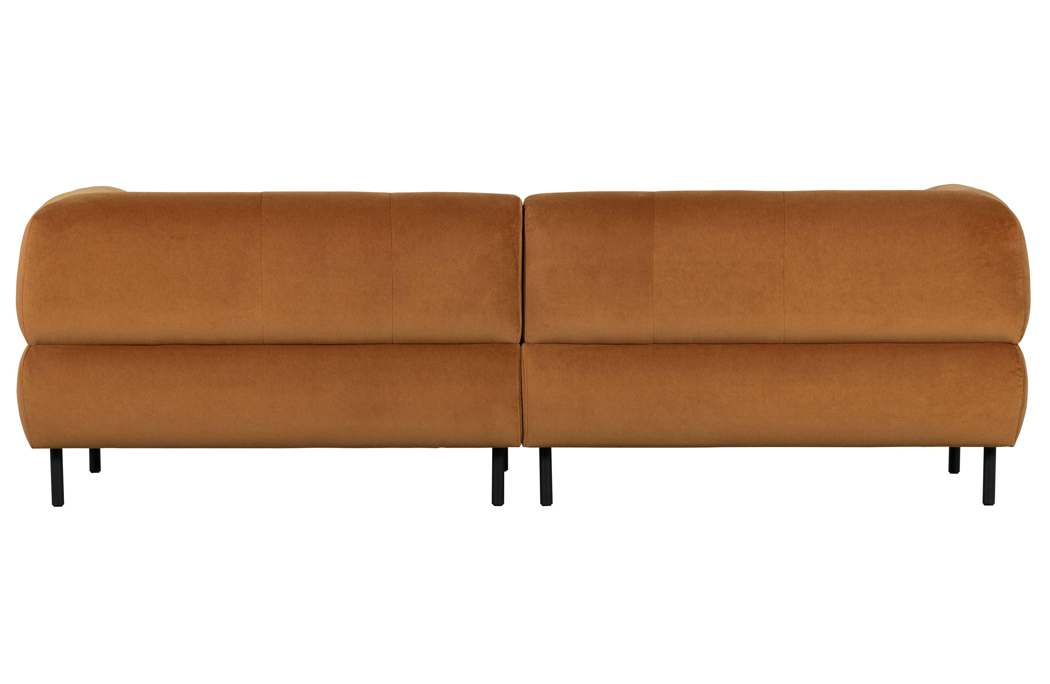 Sofa 4-osobowa aksamitna LLOYD cynamonowy Woood Exclusive Eye on Design