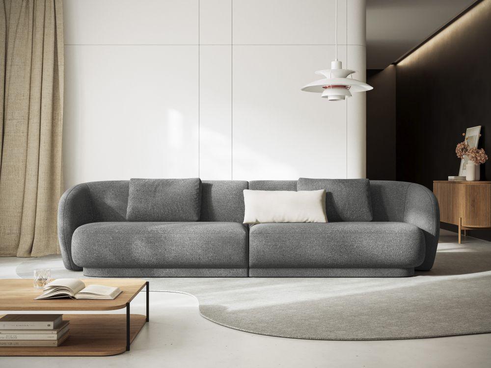 Sofa 4-osobowa CAMDEN ciemnoszary szenil Cosmopolitan Design Eye on Design