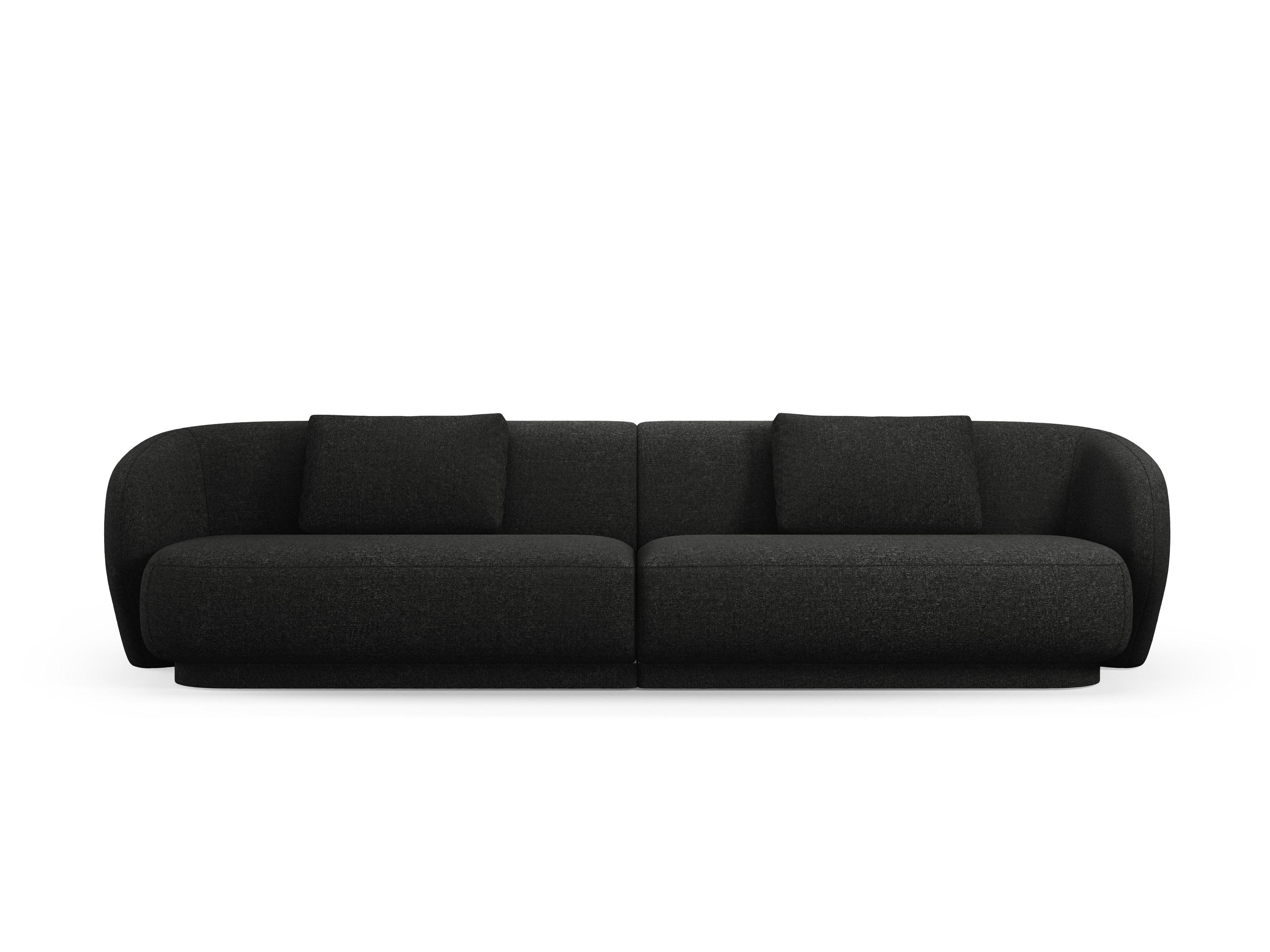 Sofa 4-osobowa CAMDEN czarny szenil Cosmopolitan Design Eye on Design