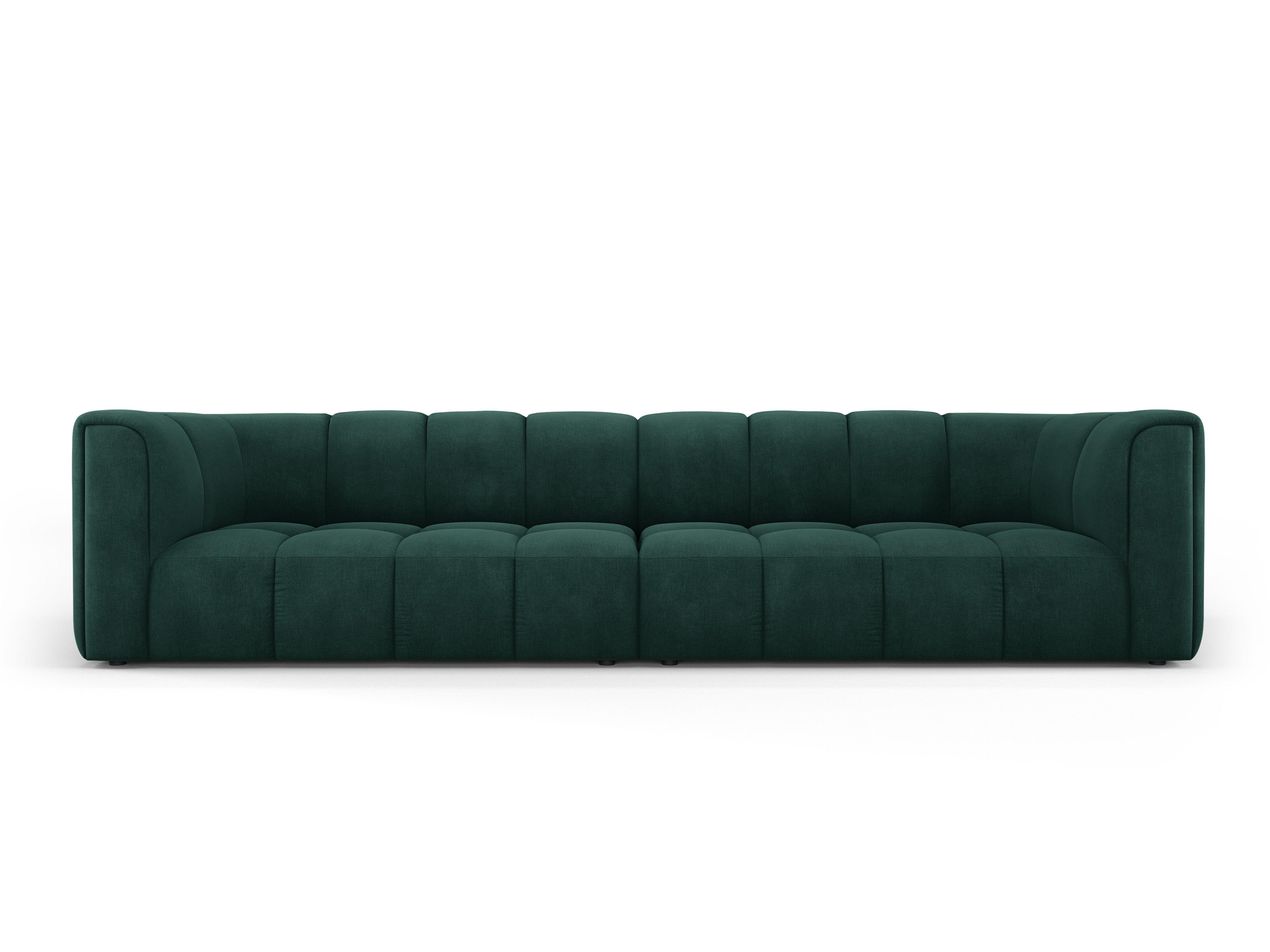 Sofa 4-osobowa FRANCESCA butelkowa zieleń szenil Milo Casa Eye on Design