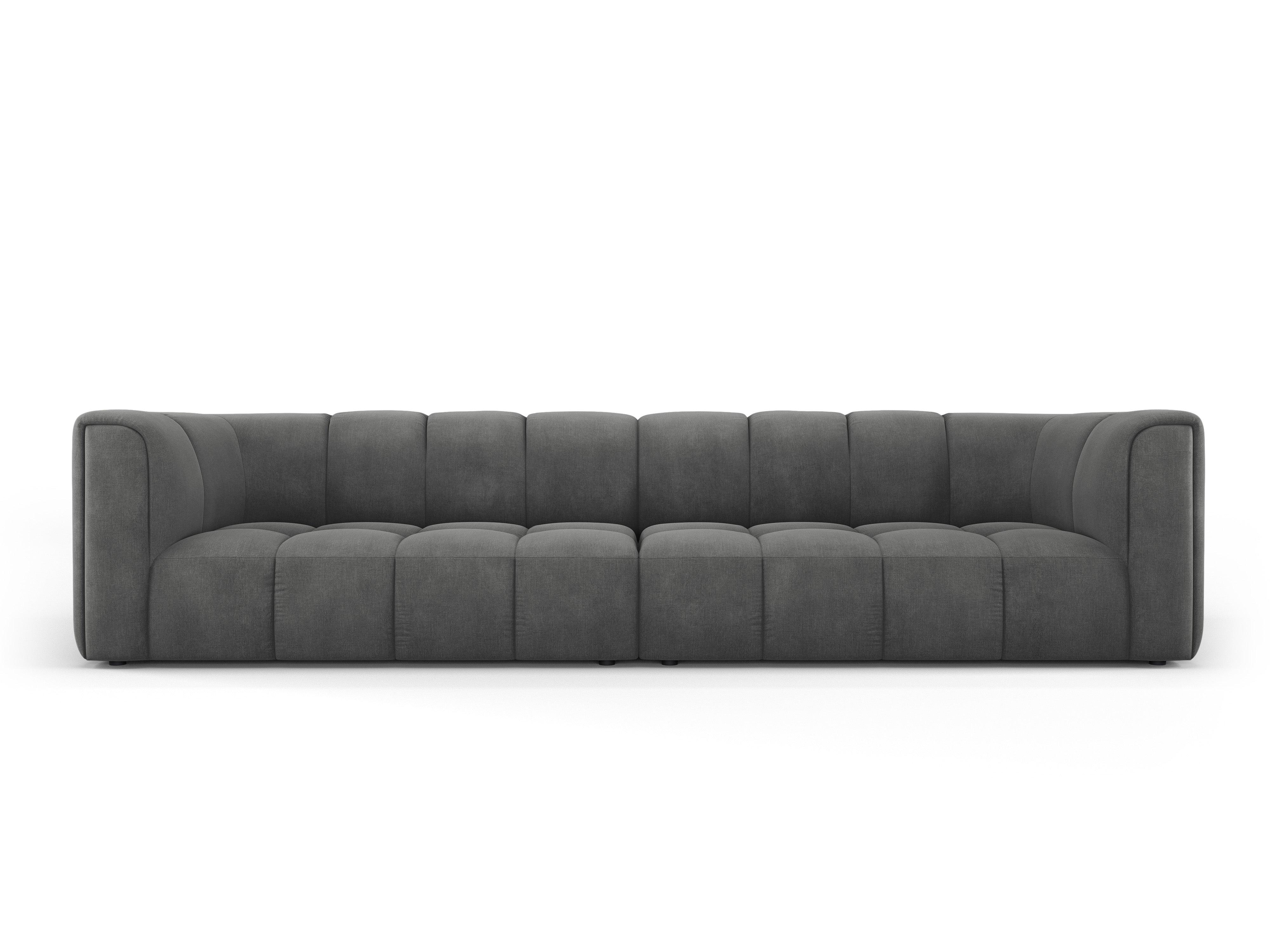 Sofa 4-osobowa FRANCESCA ciemnoszary szenil Milo Casa Eye on Design