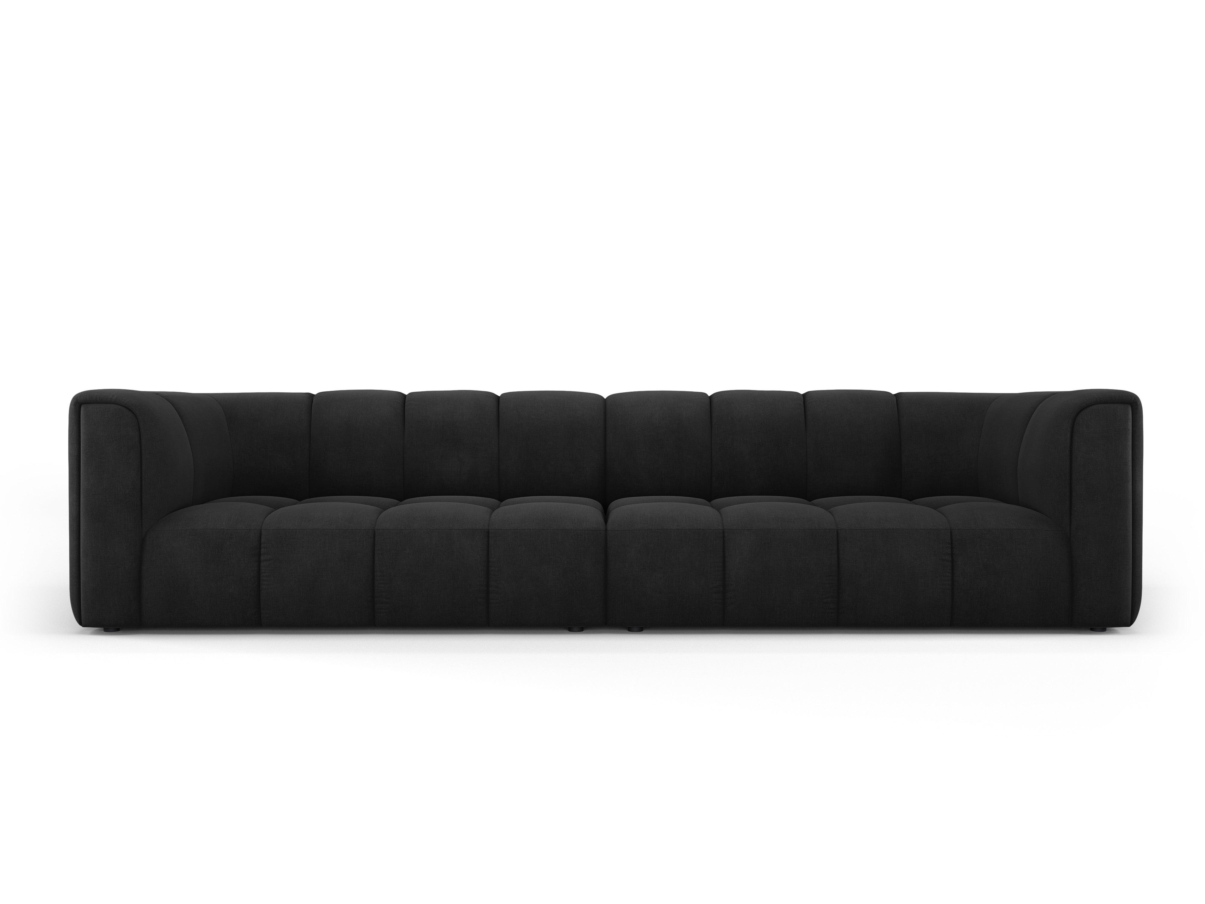 Sofa 4-osobowa FRANCESCA czarny szenil Milo Casa Eye on Design