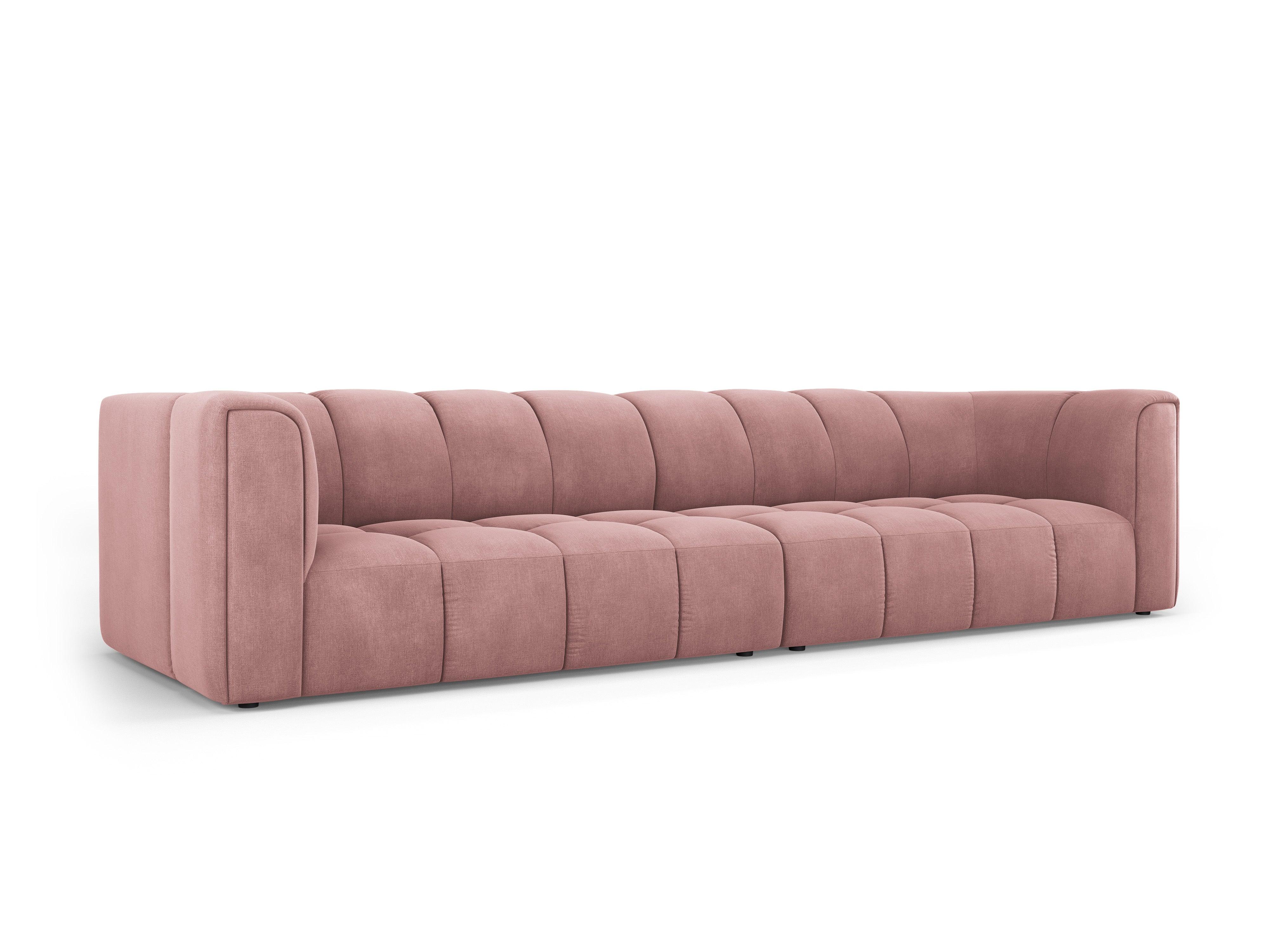 Sofa 4-osobowa FRANCESCA różowy szenil Milo Casa Eye on Design
