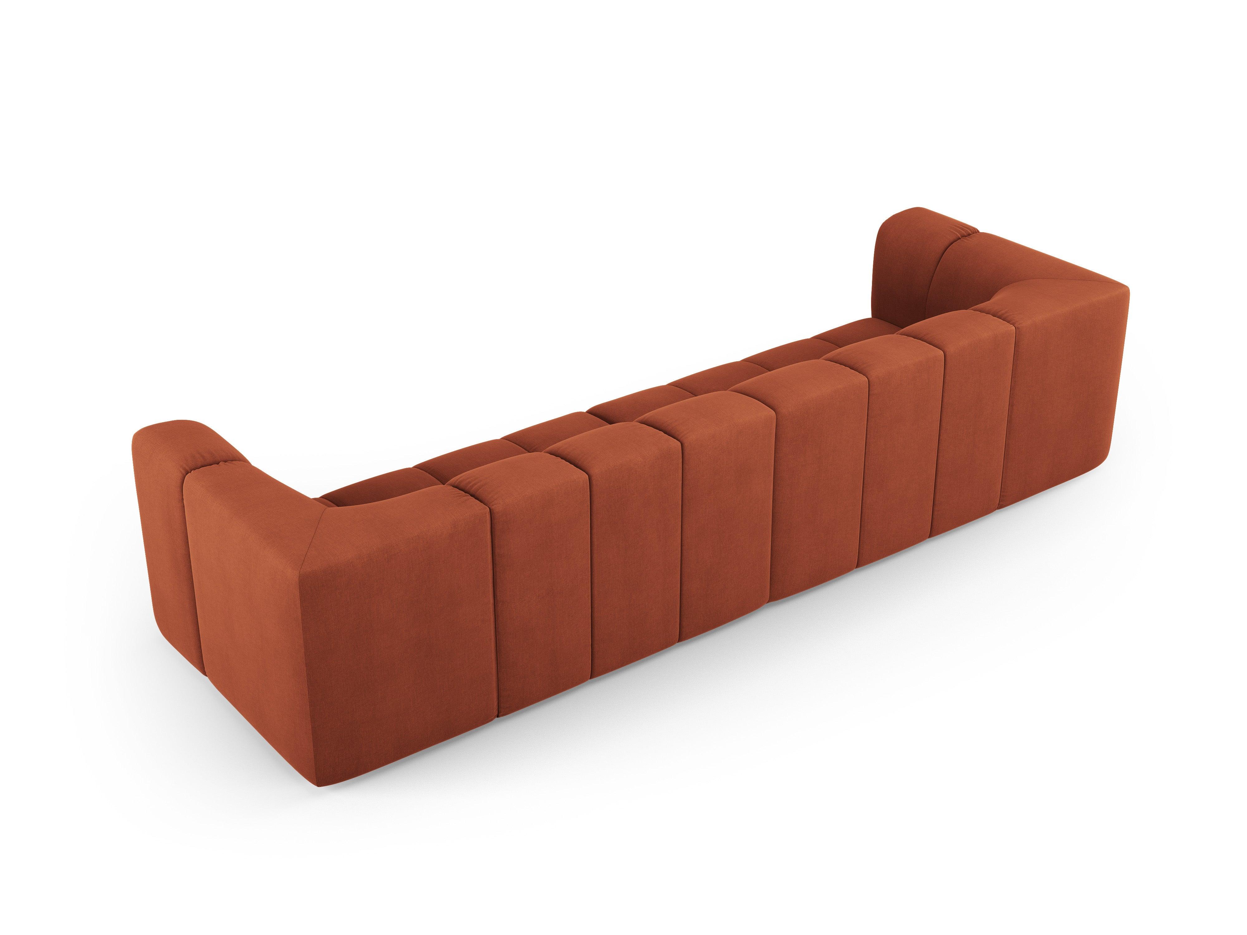 Sofa 4-osobowa FRANCESCA terracotta szenil Milo Casa Eye on Design