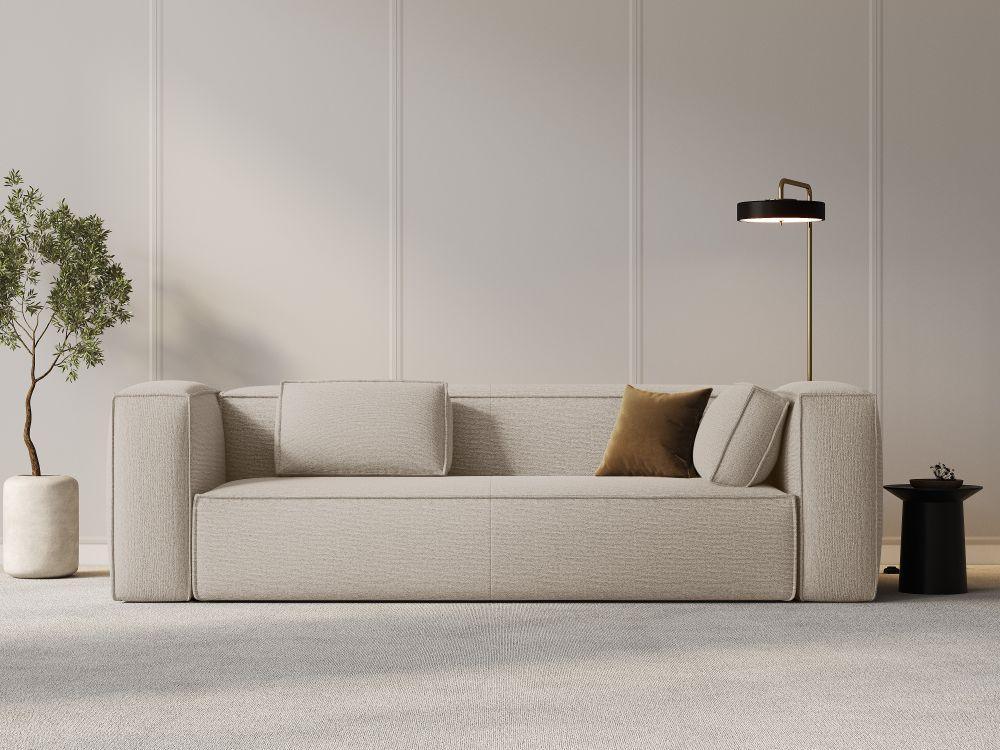 Sofa 4-osobowa MACKAY beżowy boucle Cosmopolitan Design Eye on Design