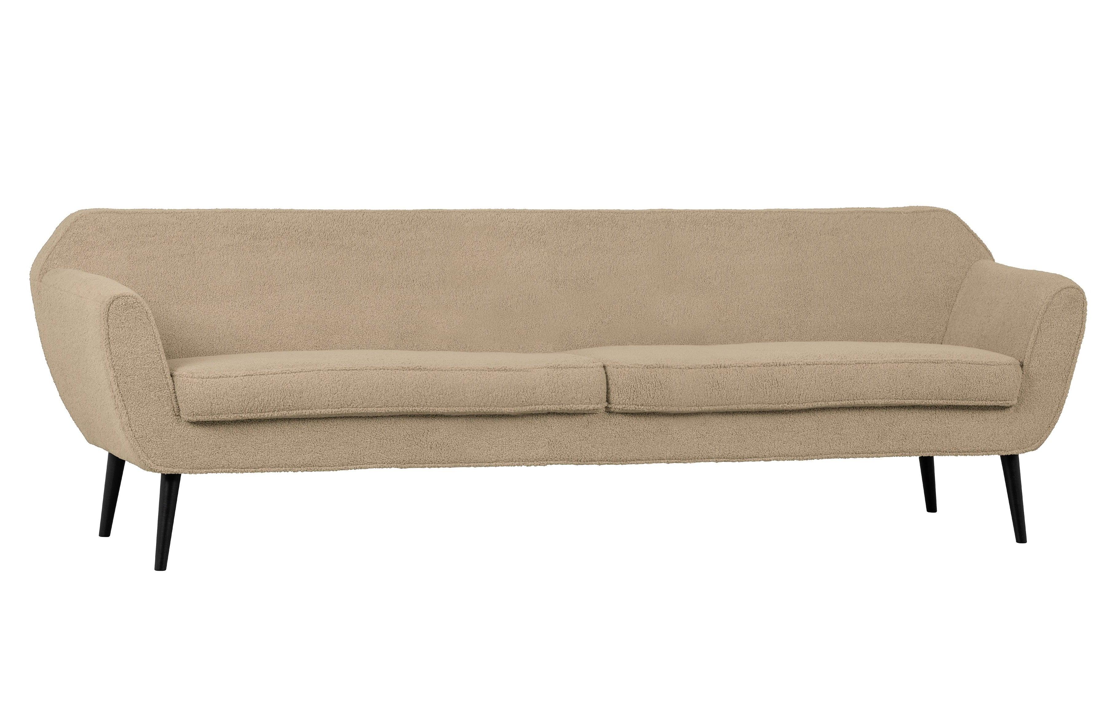 Sofa 4-osobowa ROCCO piaskowy plusz Woood Eye on Design