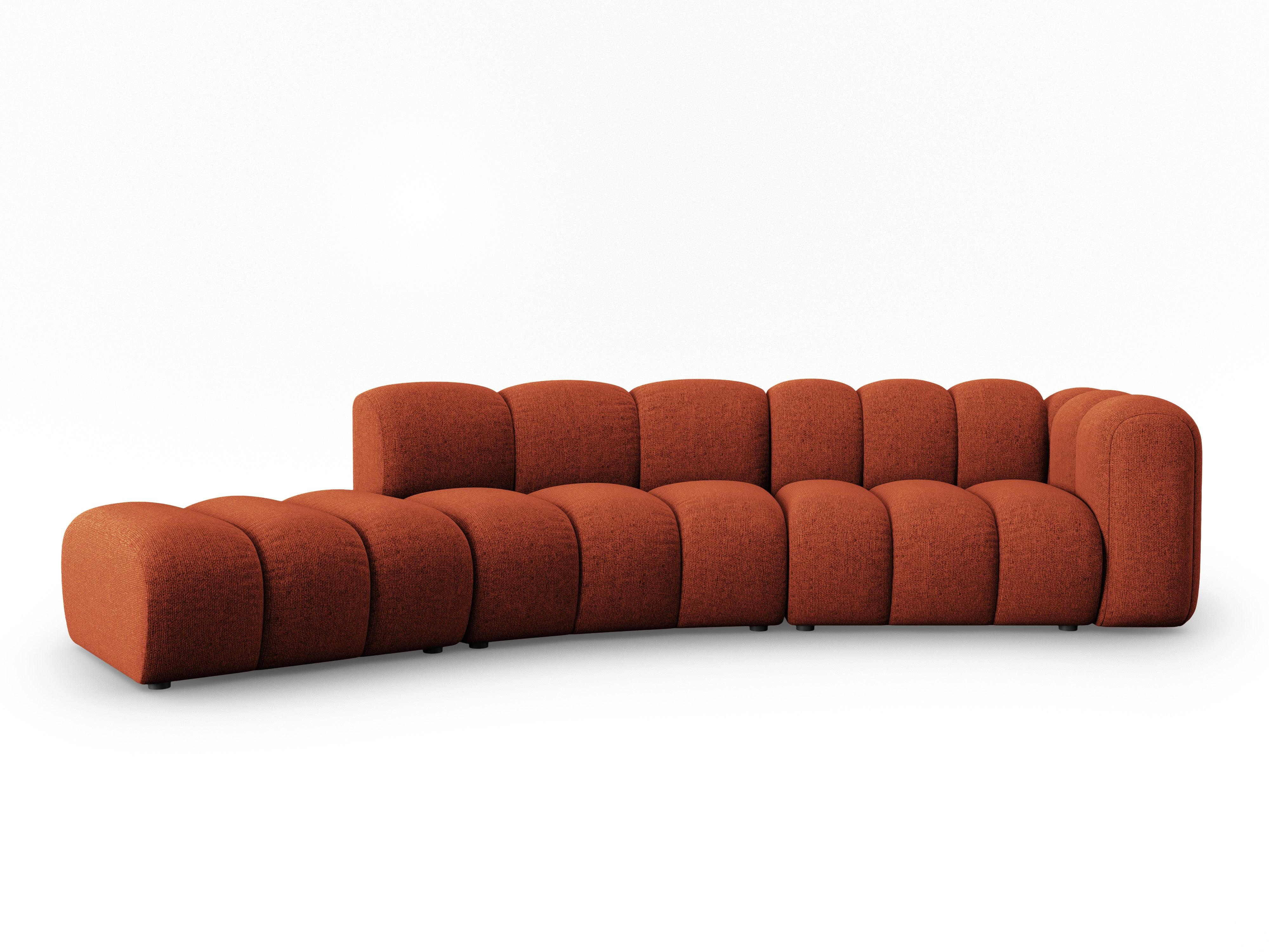 Sofa 5-osobowa lewostronna SKYLER ceglany szenil Interieurs 86 Eye on Design