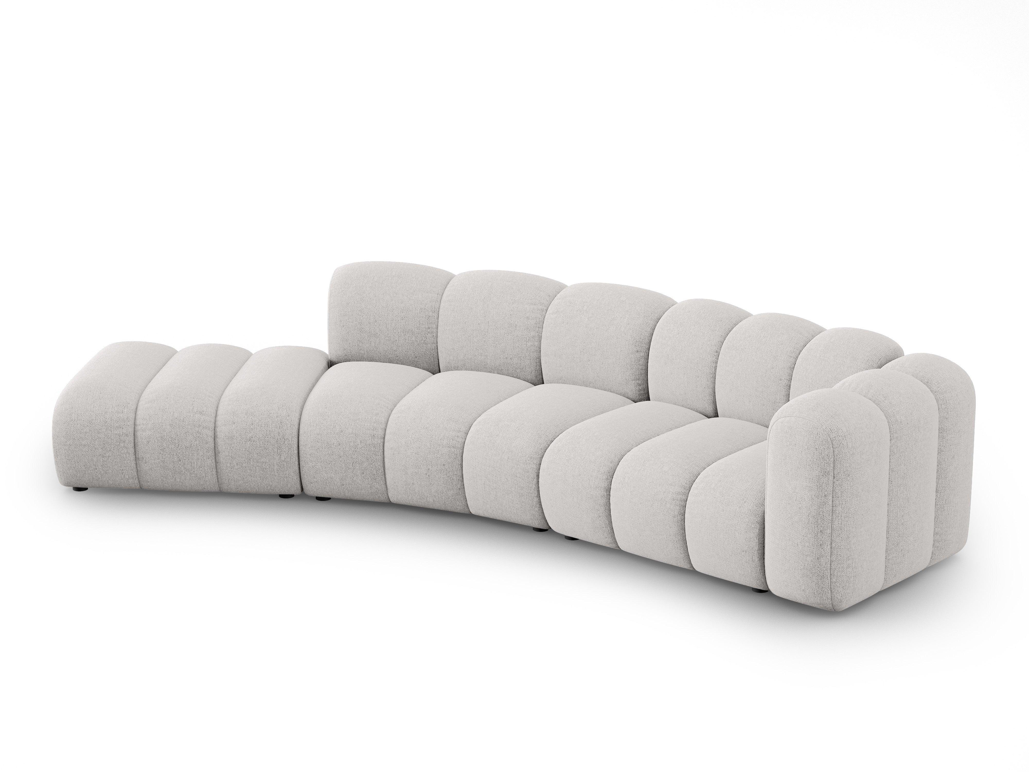Sofa 5-osobowa lewostronna SKYLER jasny szary szenil Interieurs 86 Eye on Design