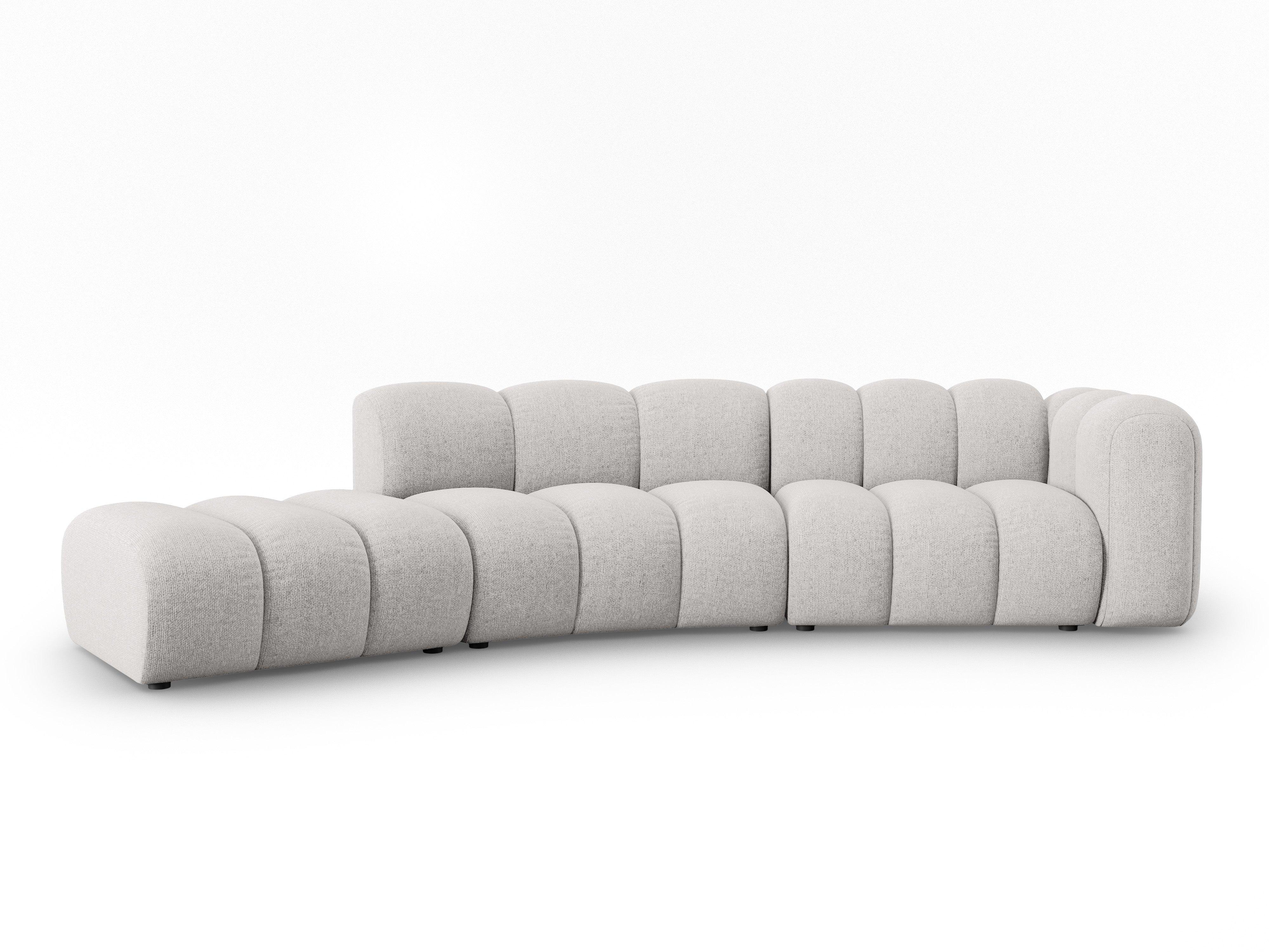Sofa 5-osobowa lewostronna SKYLER jasny szary szenil Interieurs 86 Eye on Design