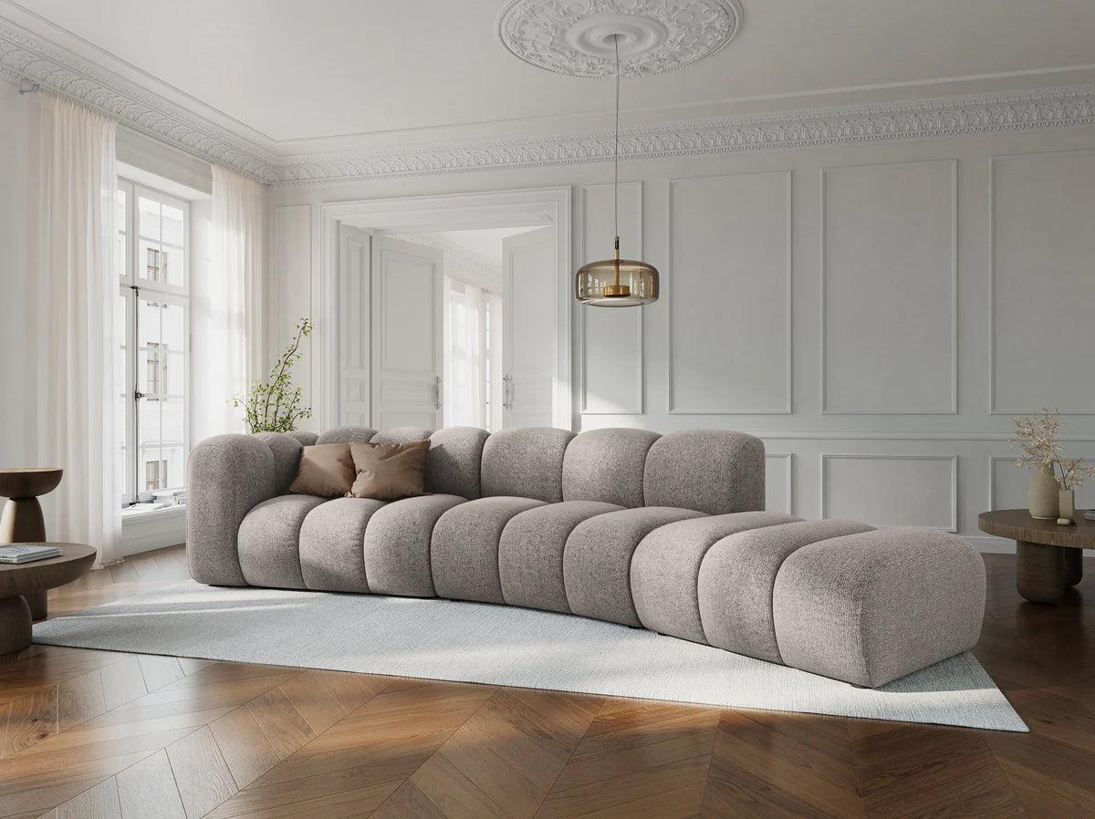 Sofa 5-osobowa prawostronna SKYLER beżowy szenil Interieurs 86 Eye on Design
