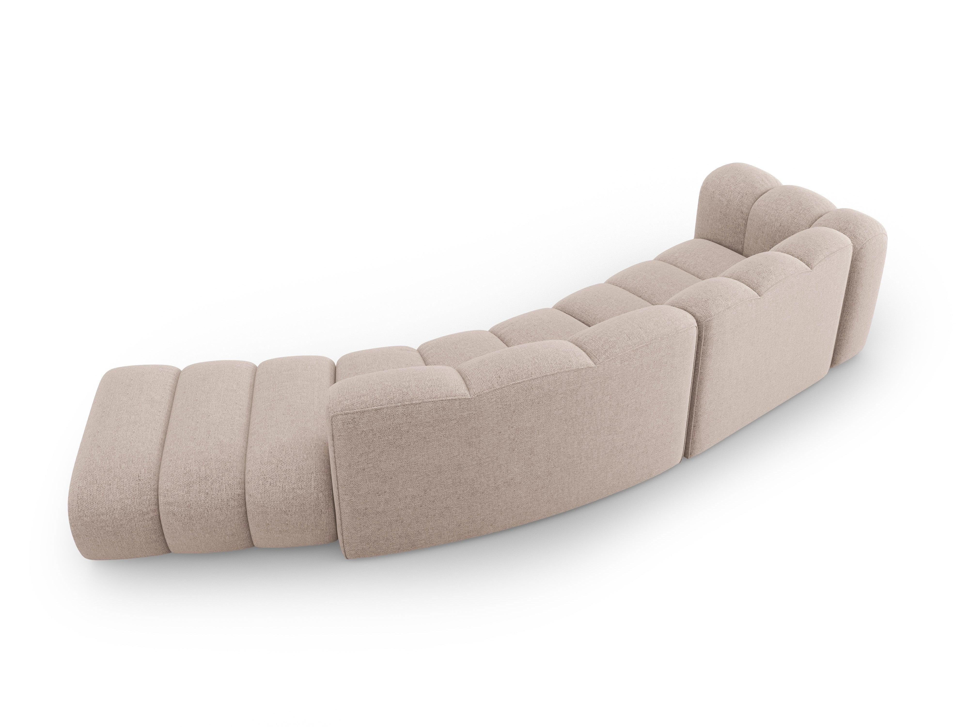 Sofa 5-osobowa prawostronna SKYLER beżowy szenil Interieurs 86 Eye on Design
