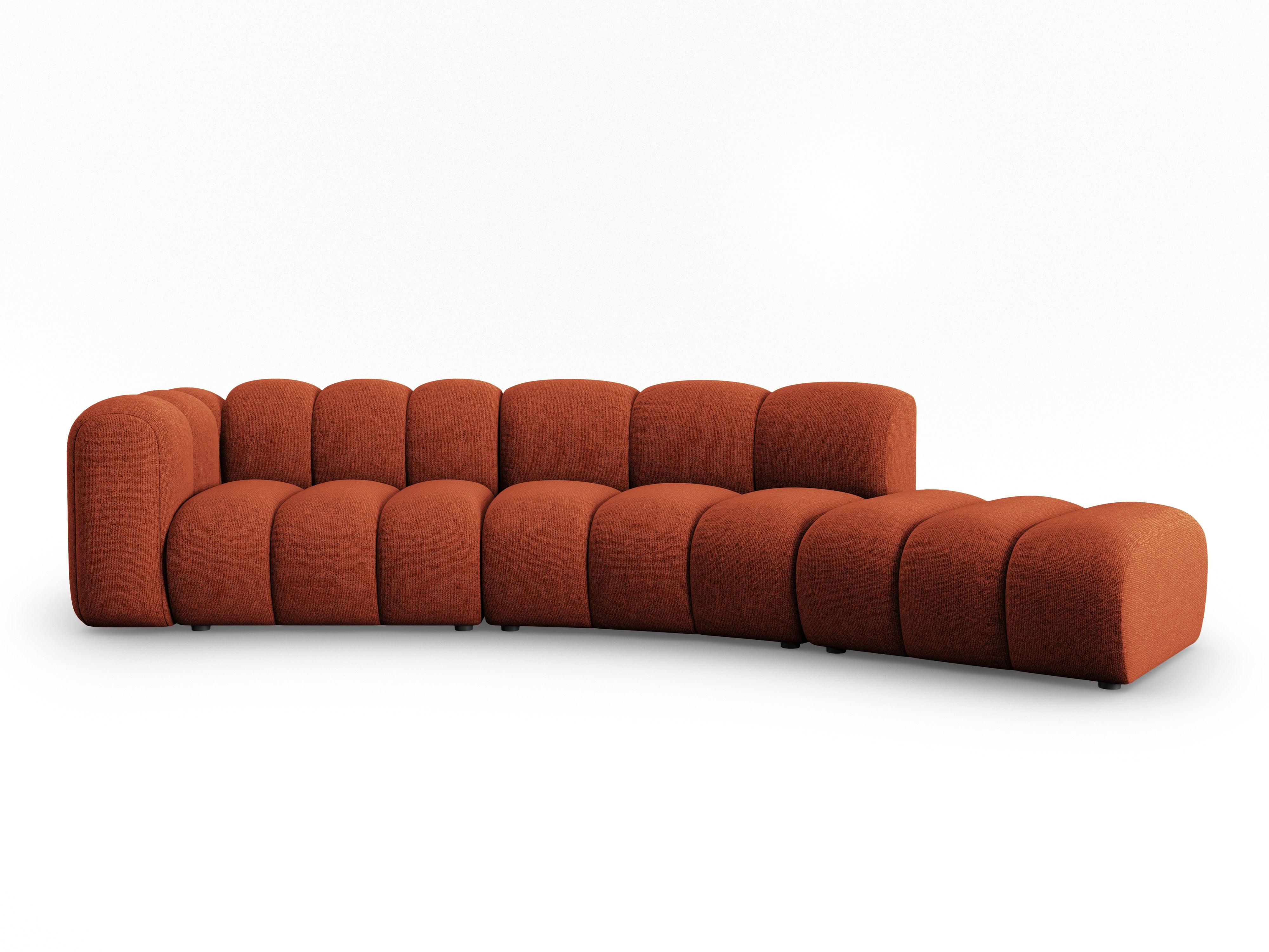 Sofa 5-osobowa prawostronna SKYLER ceglany szenil Interieurs 86 Eye on Design