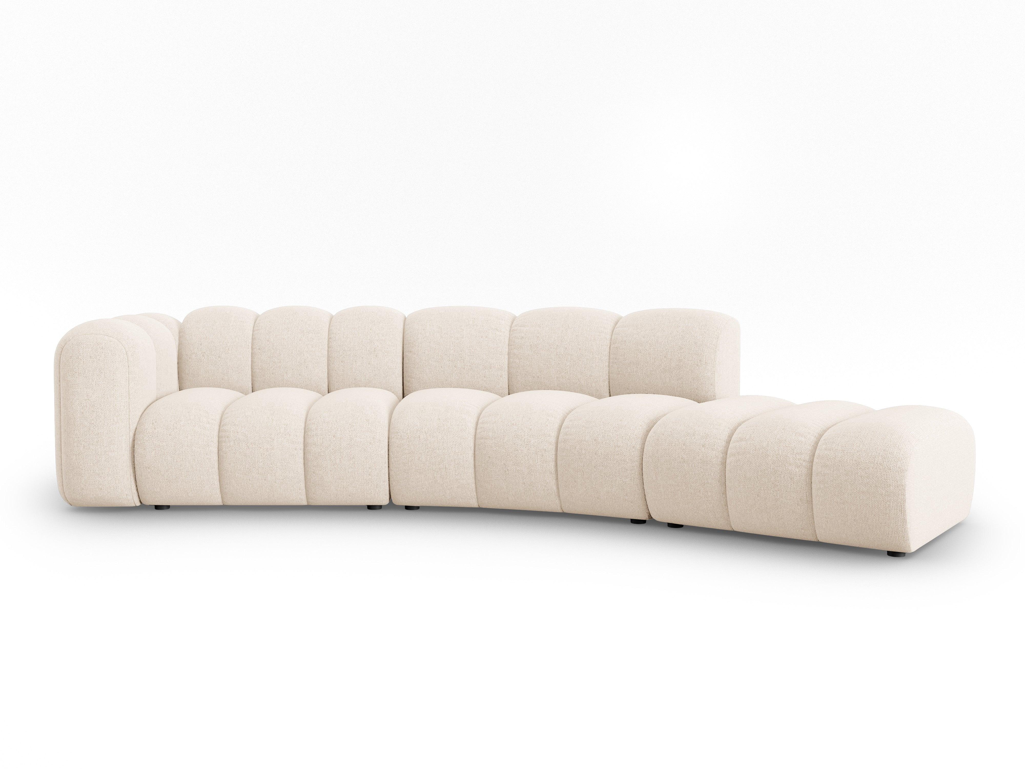 Sofa 5-osobowa prawostronna SKYLER jasny beżowy szenil Interieurs 86 Eye on Design