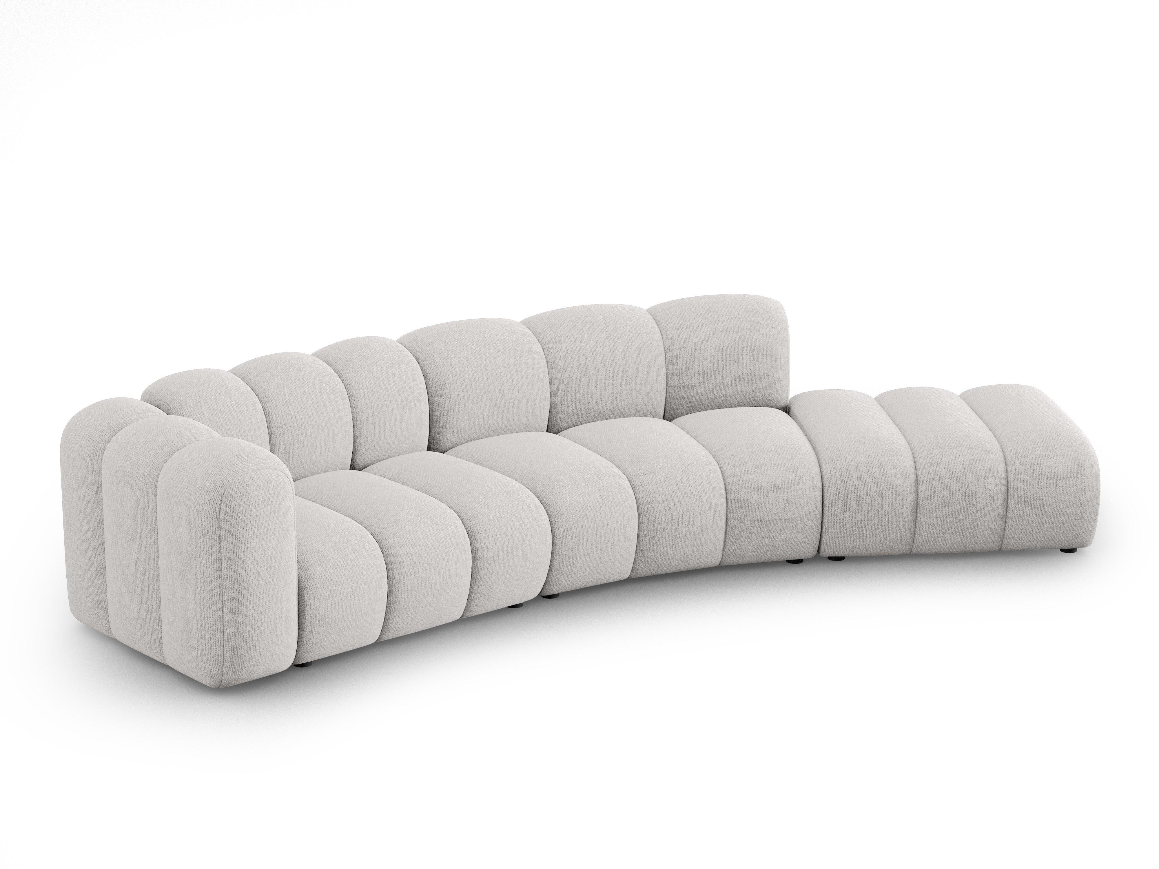 Sofa 5-osobowa prawostronna SKYLER jasny szary szenil Interieurs 86 Eye on Design