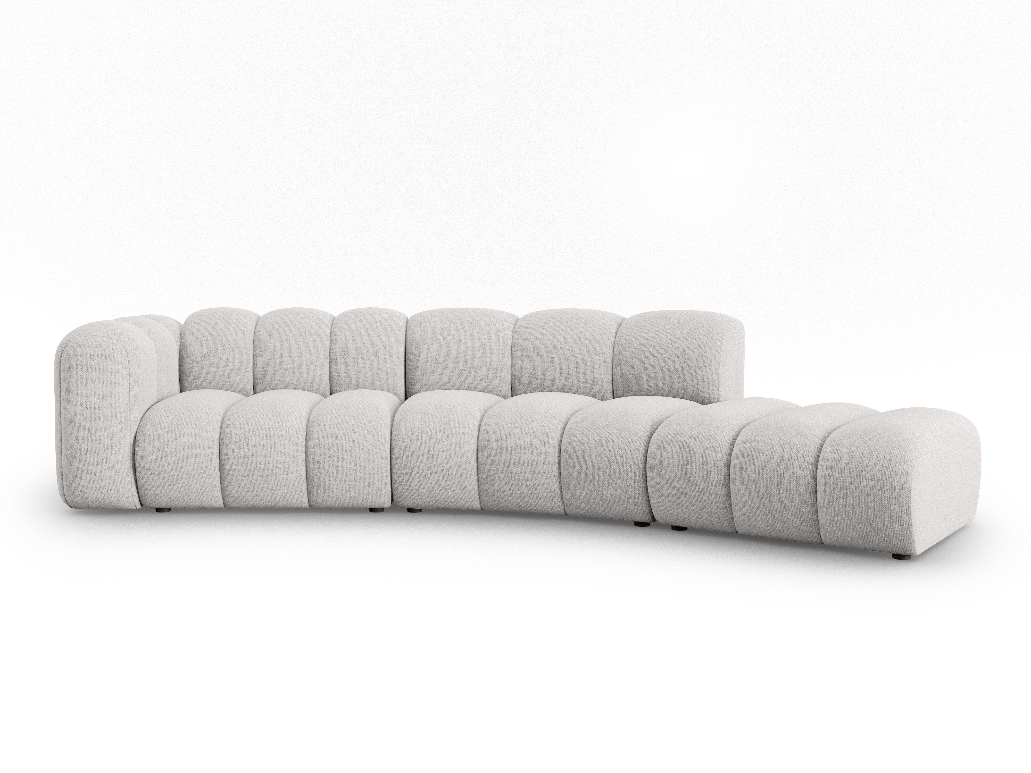 Sofa 5-osobowa prawostronna SKYLER jasny szary szenil Interieurs 86 Eye on Design