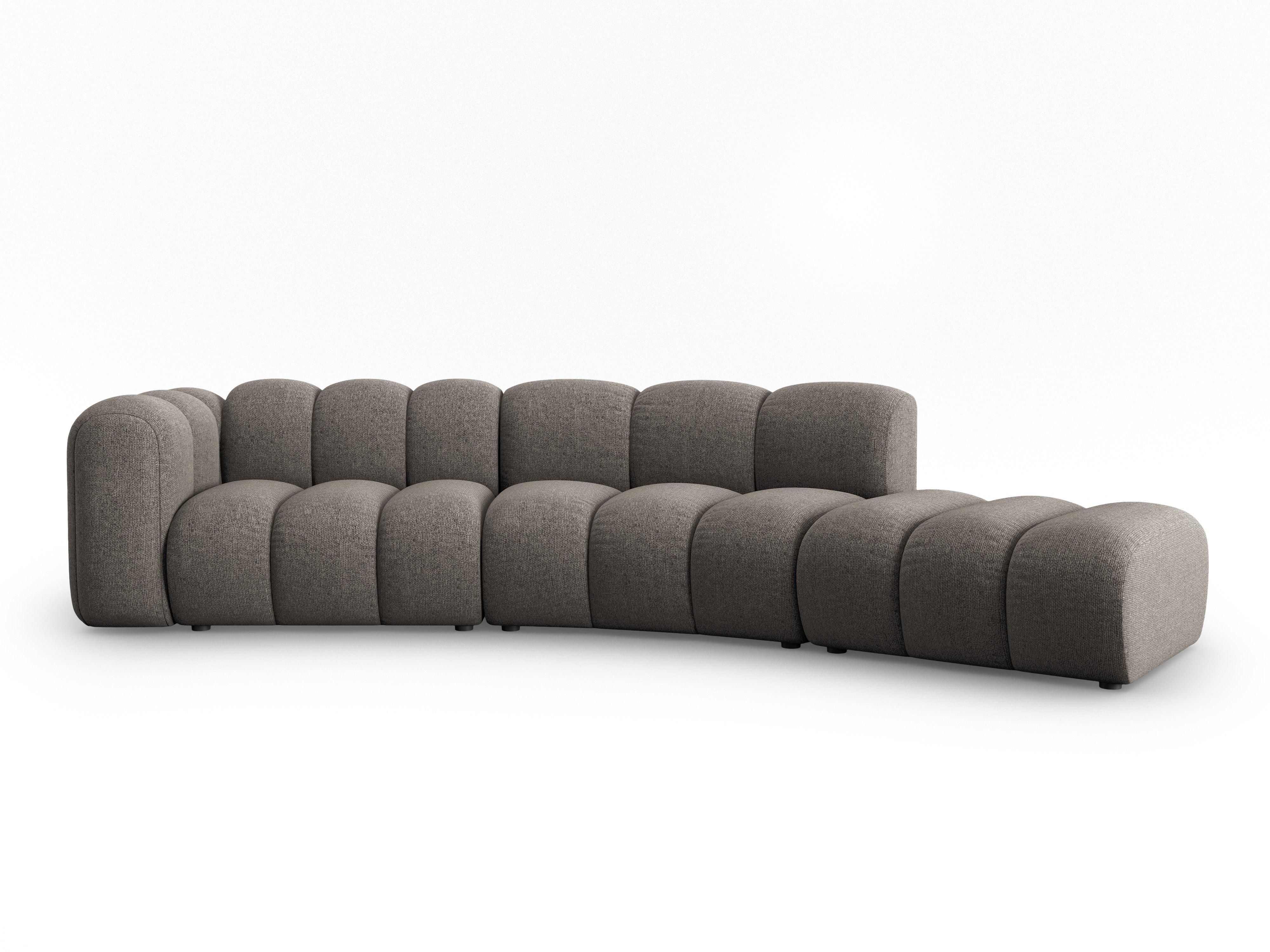 Sofa 5-osobowa prawostronna SKYLER szary szenil Interieurs 86 Eye on Design