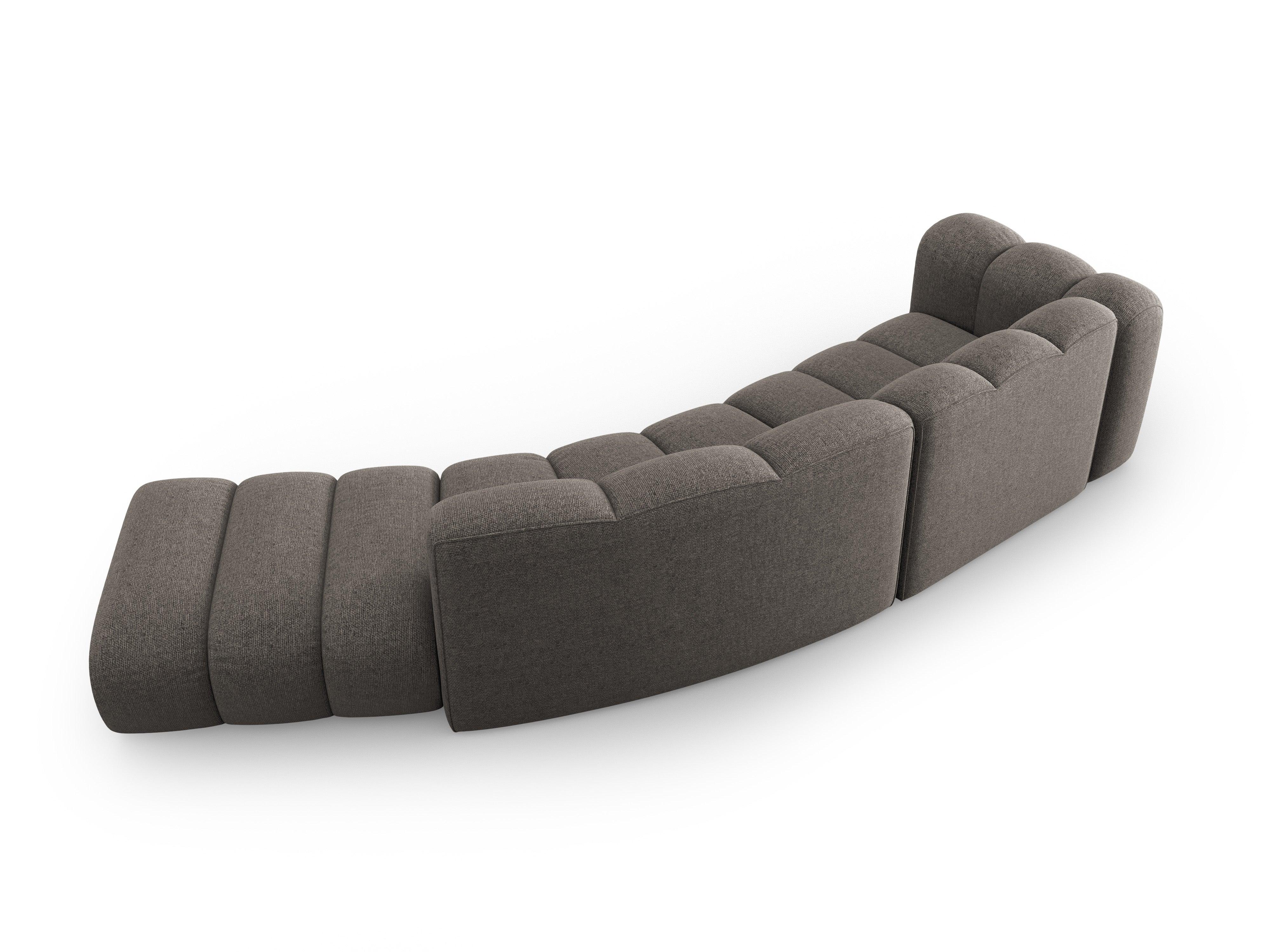 Sofa 5-osobowa prawostronna SKYLER szary szenil Interieurs 86 Eye on Design