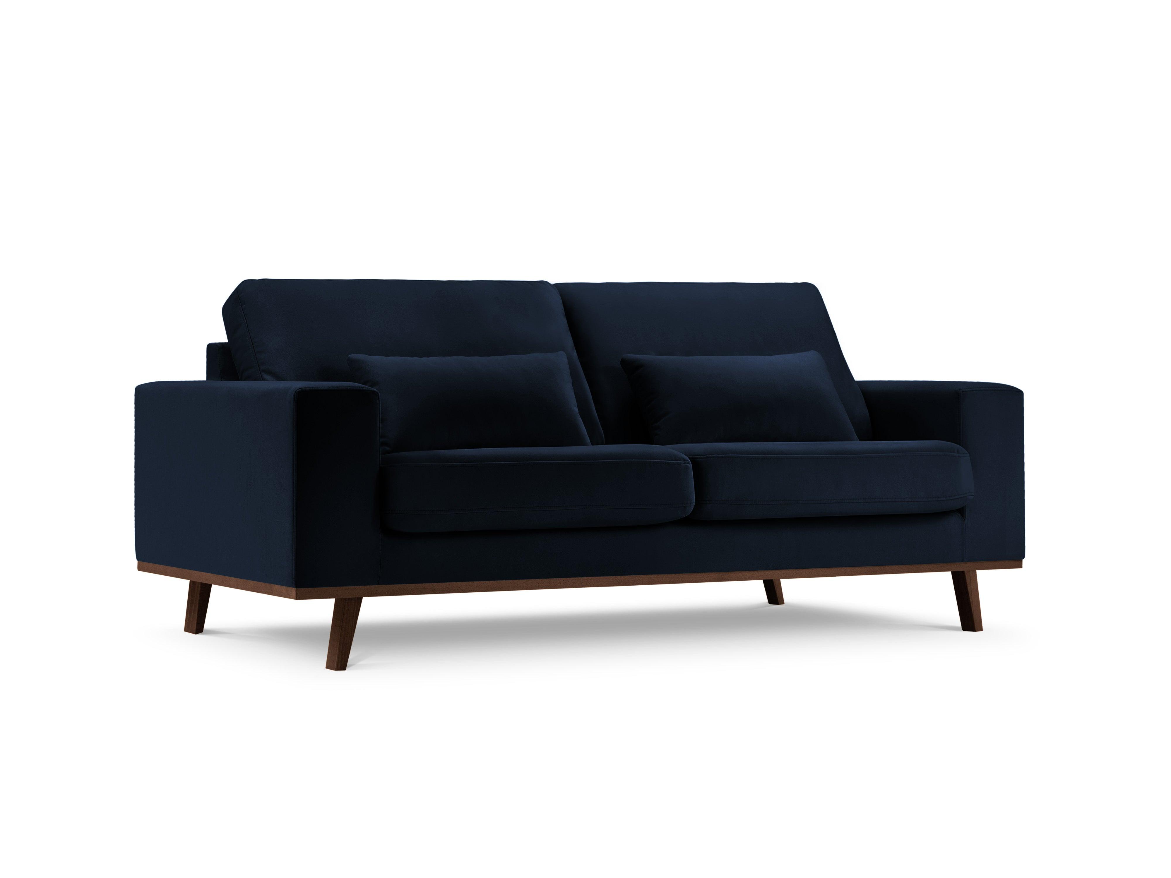 Sofa aksamitna 2-osobowa HEBE granat królewski Mazzini Sofas Eye on Design