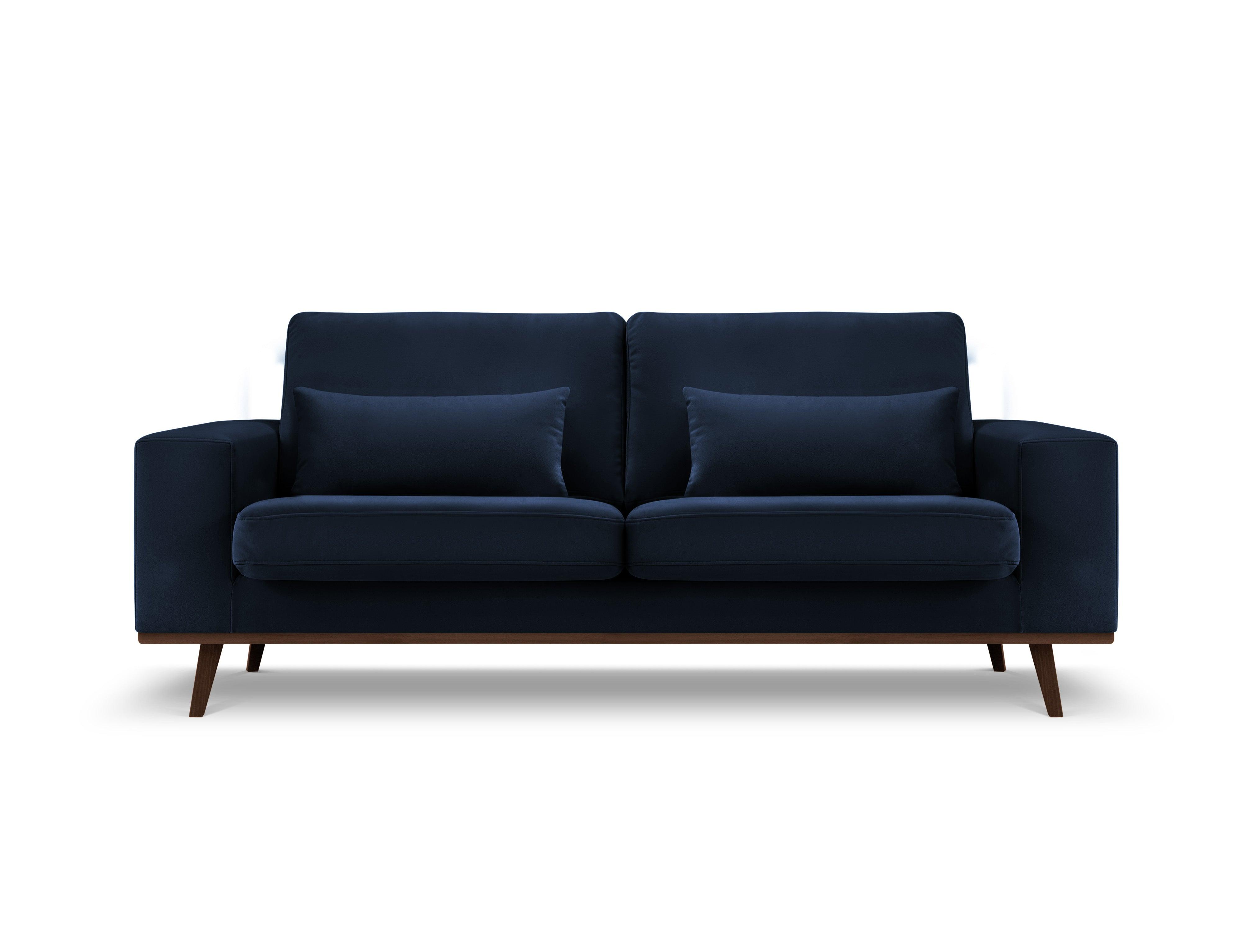 Sofa aksamitna 2-osobowa HEBE granat królewski Mazzini Sofas Eye on Design