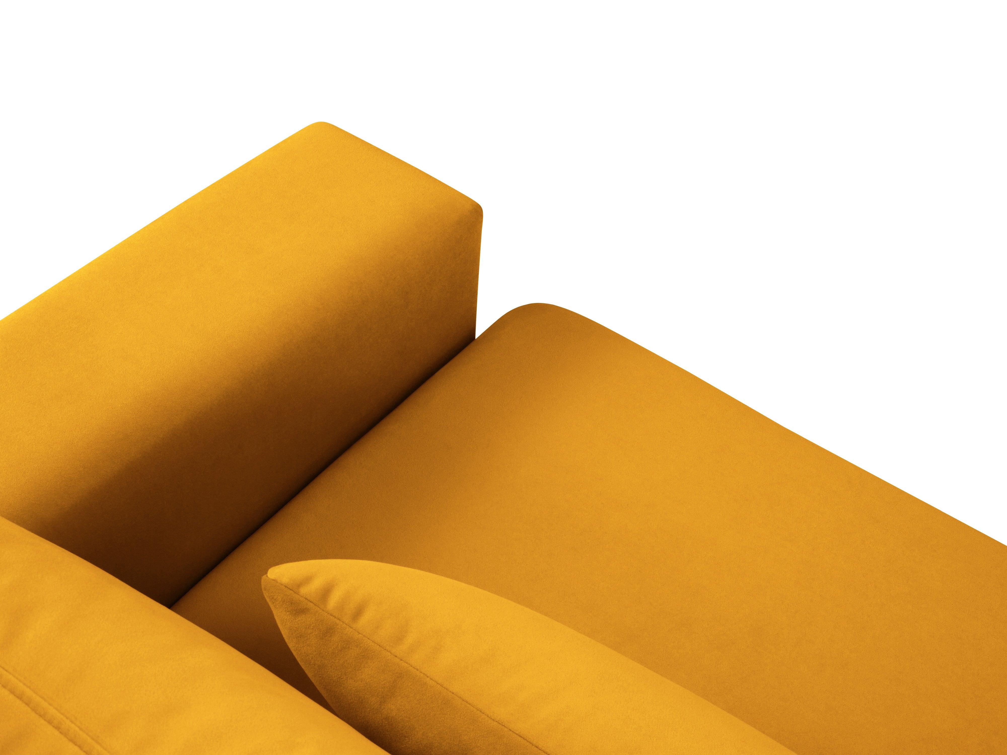 Sofa aksamitna 2-osobowa HEBE żółty Mazzini Sofas Eye on Design