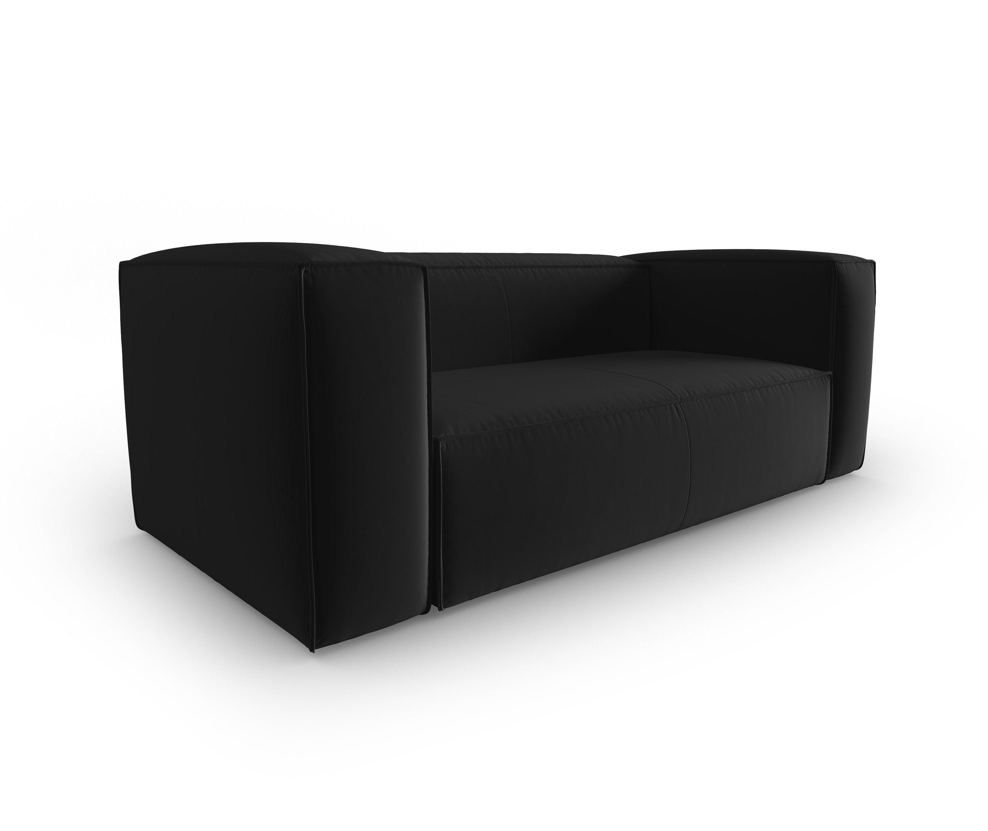 Sofa aksamitna 2-osobowa MACKAY czarny Cosmopolitan Design Eye on Design