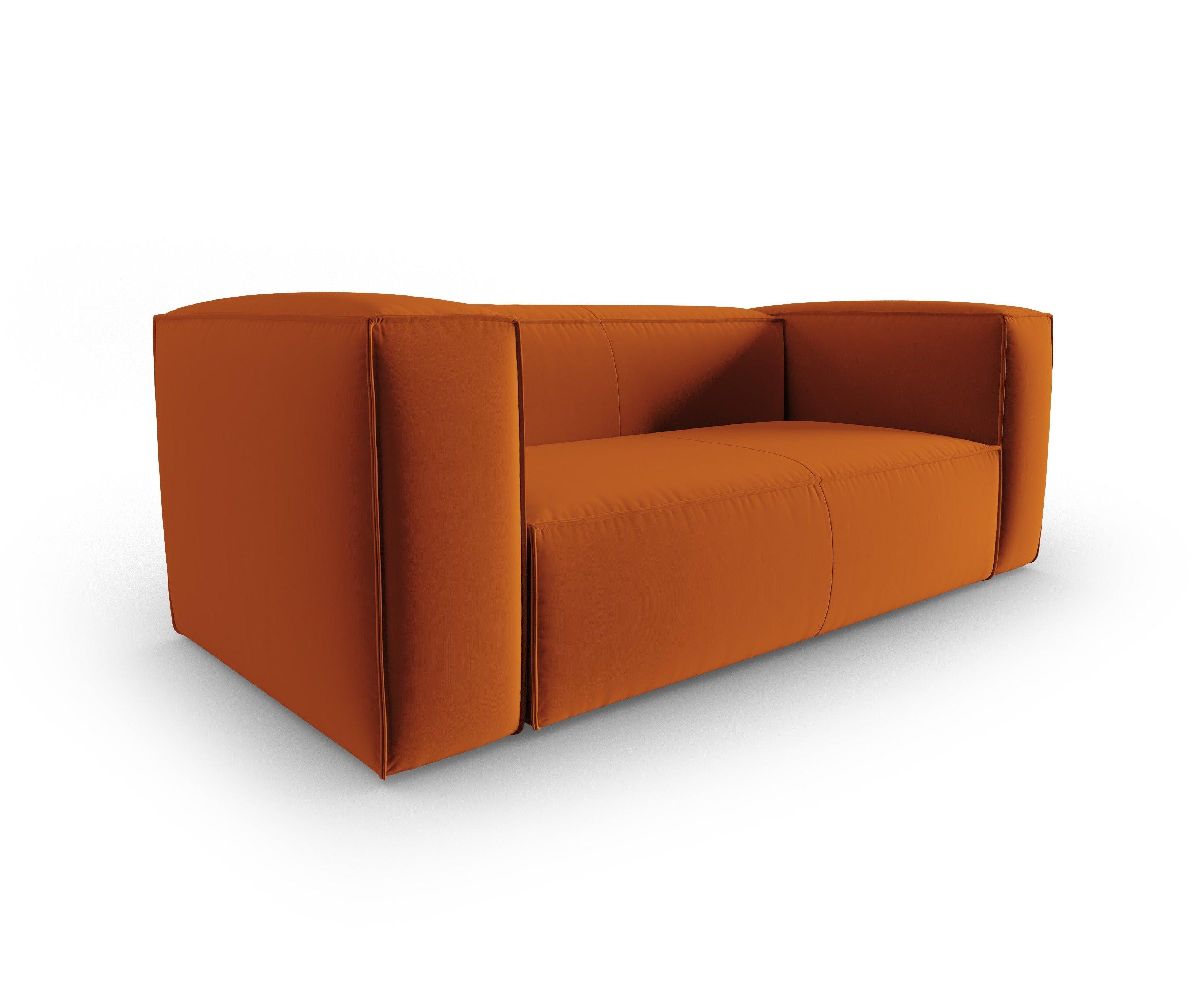 Sofa aksamitna 2-osobowa MACKAY terracotta Cosmopolitan Design Eye on Design