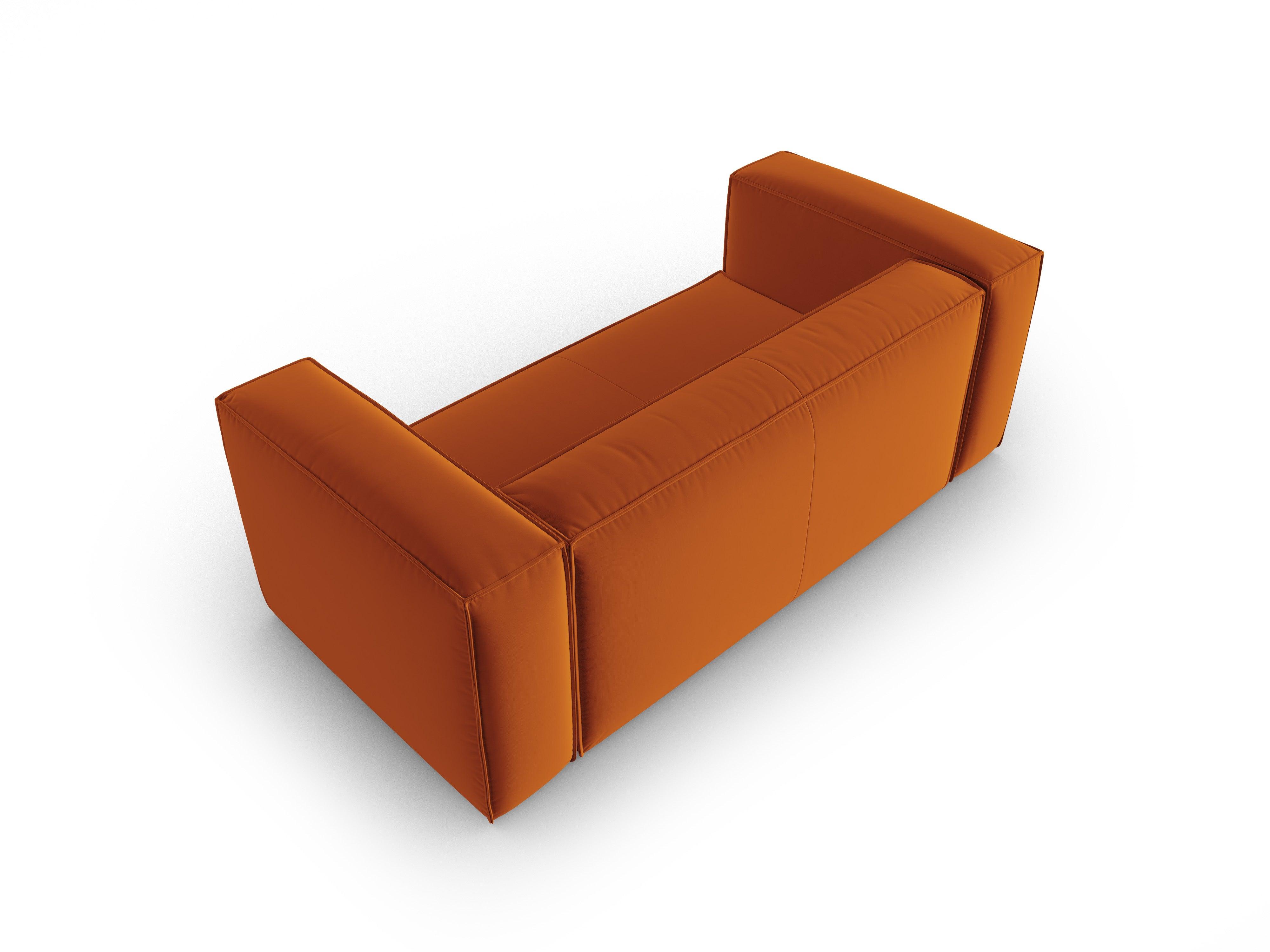 Sofa aksamitna 2-osobowa MACKAY terracotta Cosmopolitan Design Eye on Design