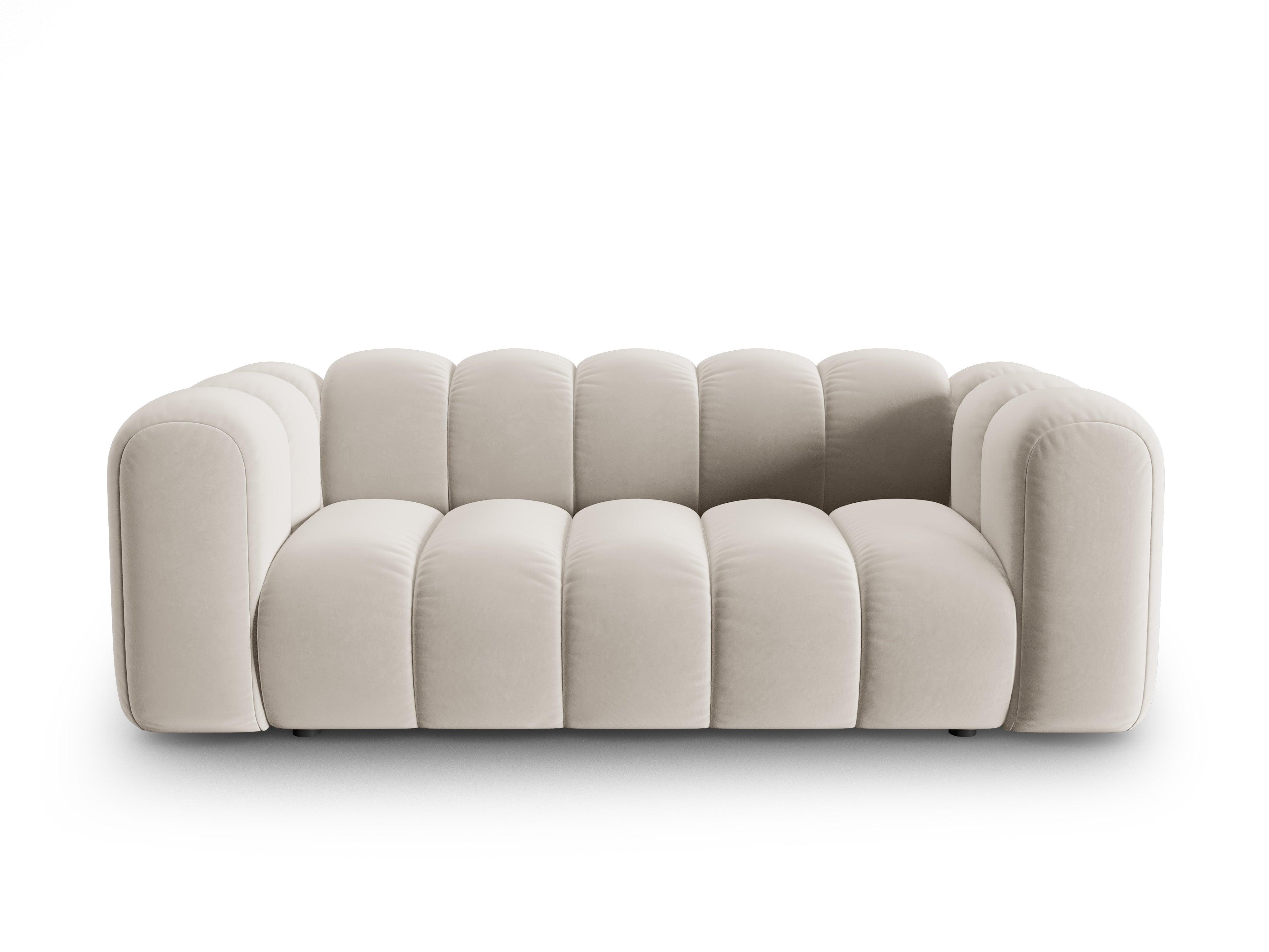 Sofa aksamitna 2-osobowa SKYLER beżowy Interieurs 86 Eye on Design