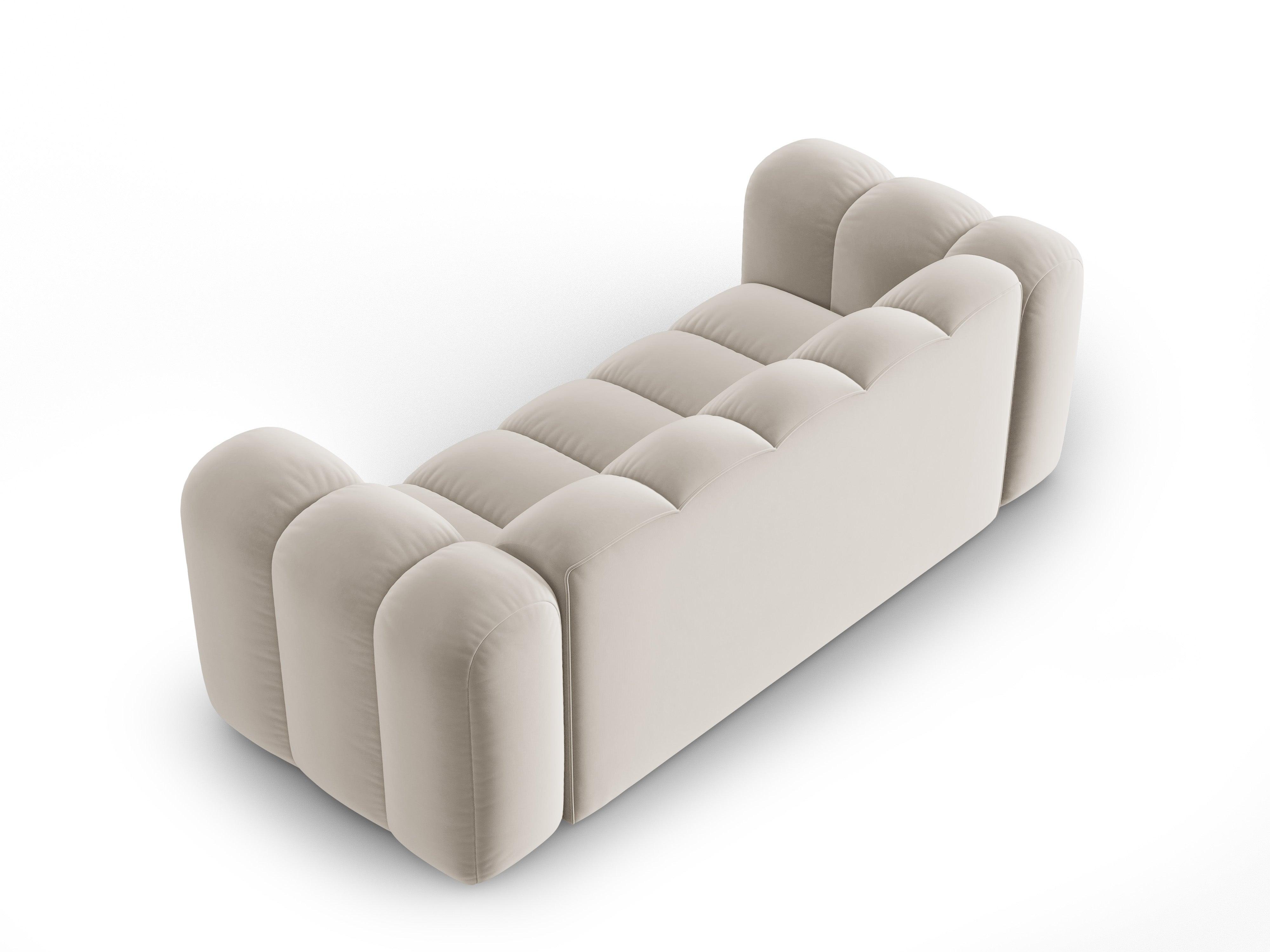 Sofa aksamitna 2-osobowa SKYLER beżowy Interieurs 86 Eye on Design