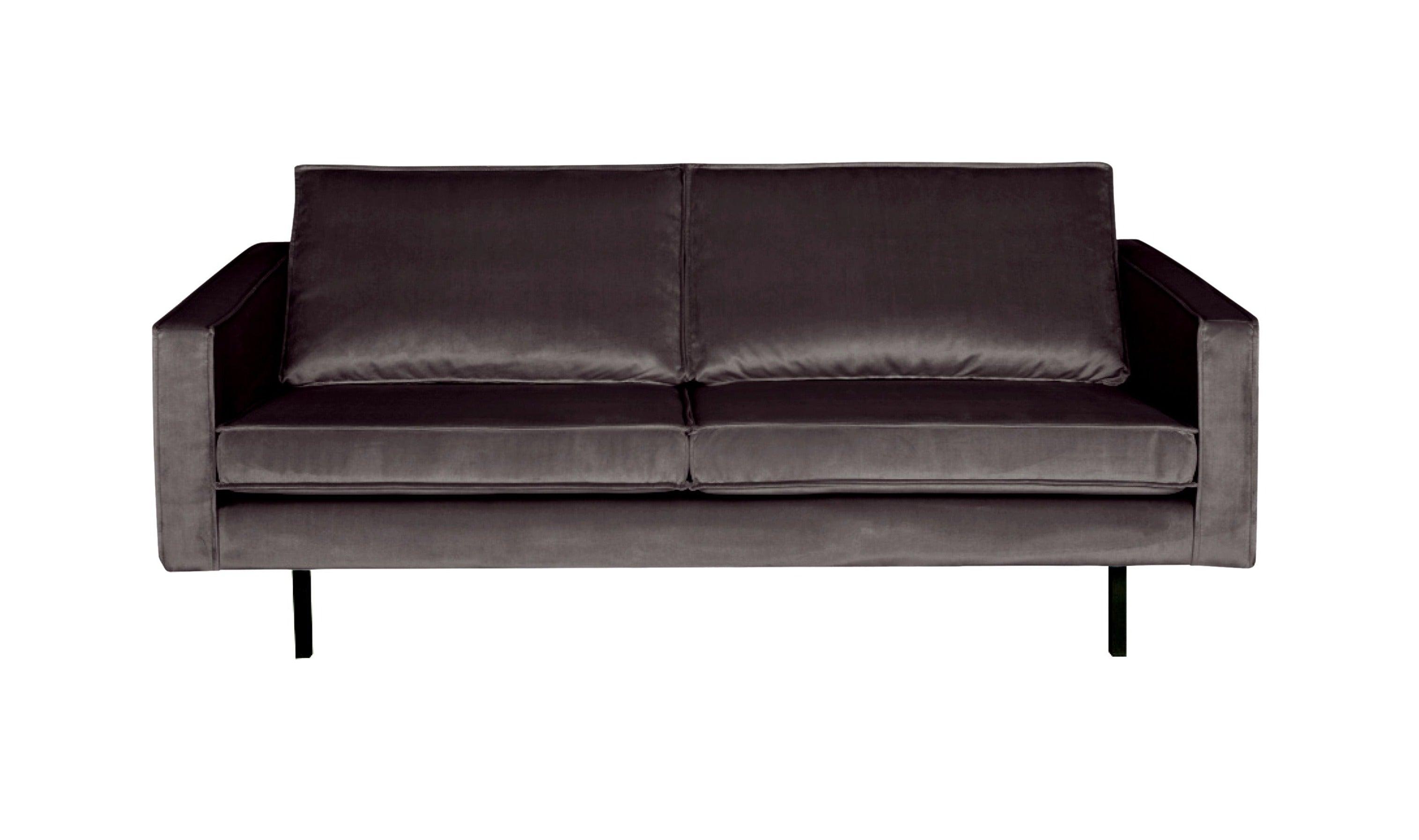 Sofa aksamitna 2,5-osobowa RODEO antracytowy Be Pure Eye on Design