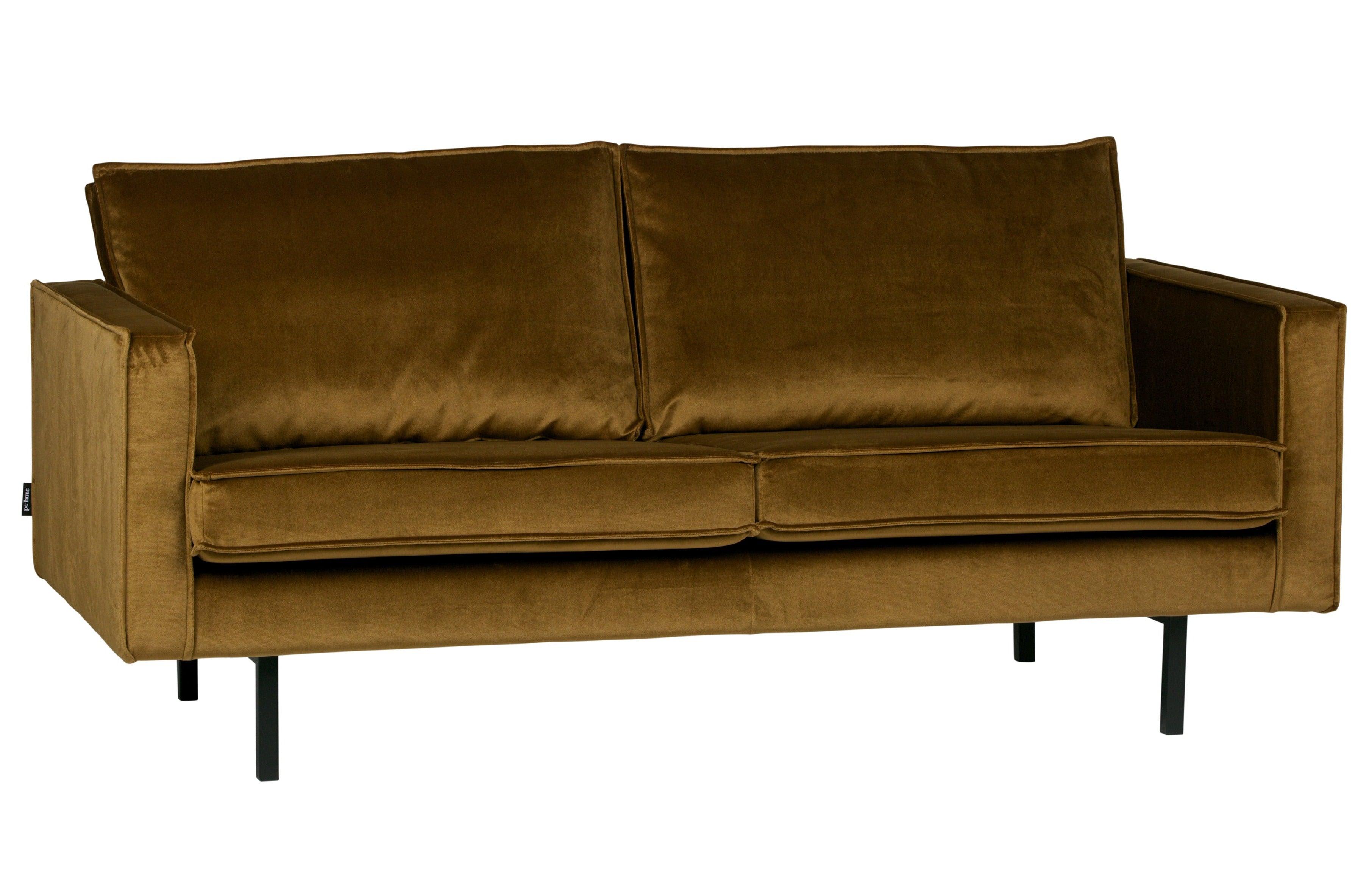 Sofa aksamitna 2,5-osobowa RODEO miodowy Be Pure Eye on Design