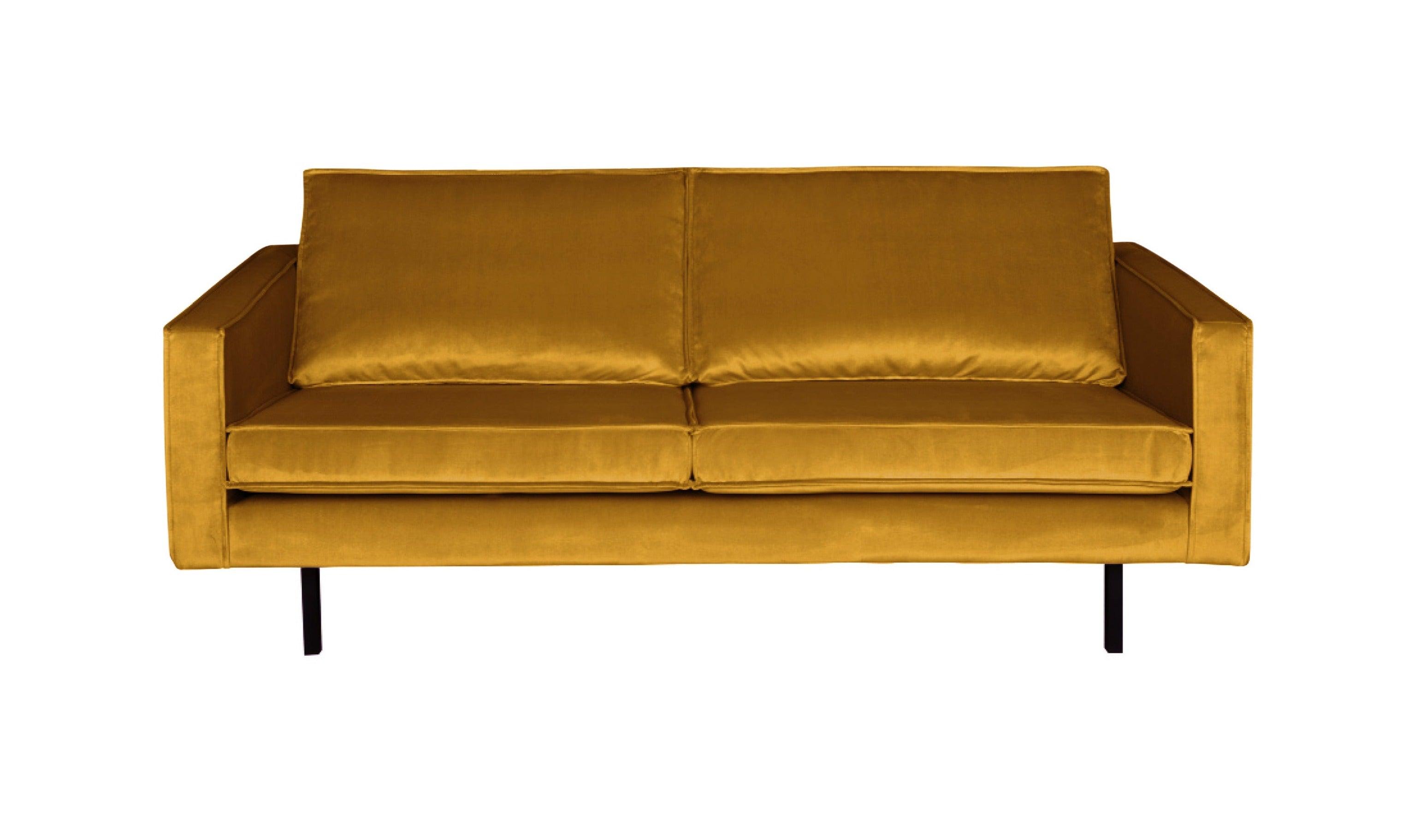 Sofa aksamitna 2,5-osobowa RODEO musztardowy Be Pure Eye on Design