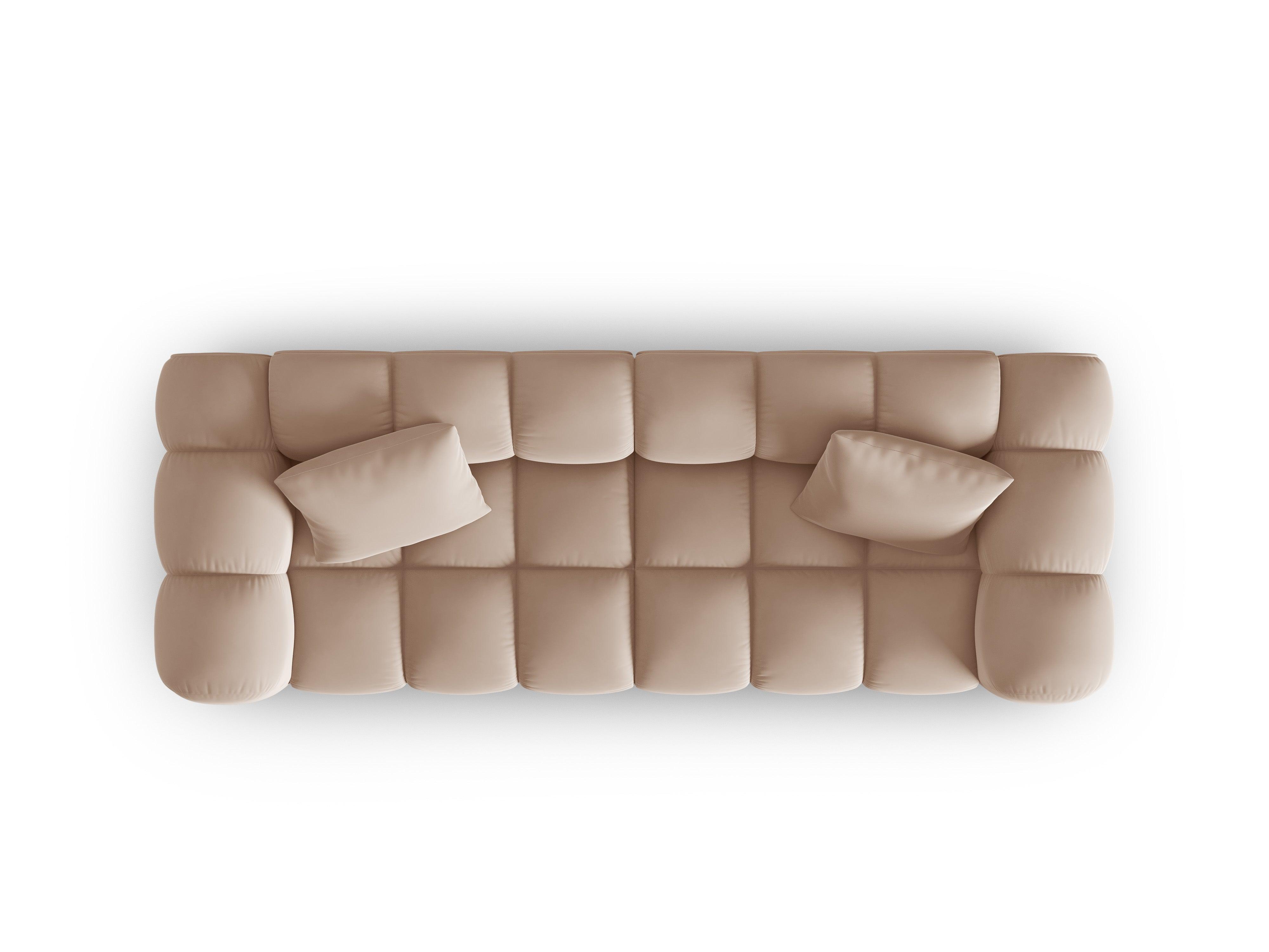 Sofa aksamitna 3-osobowa HALLEY beżowy Windsor & Co Eye on Design