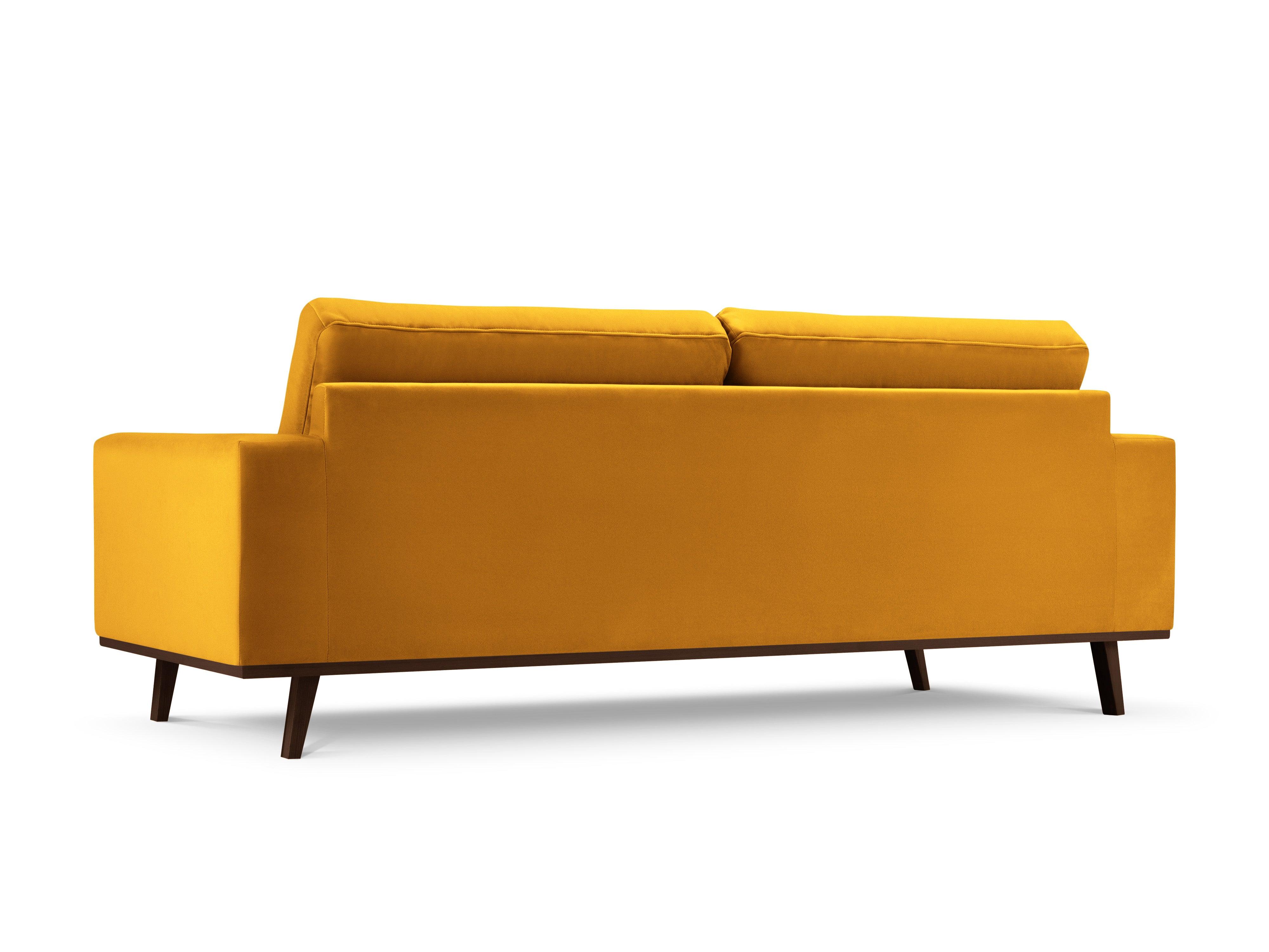 Sofa aksamitna 3-osobowa HEBE żółty Mazzini Sofas Eye on Design