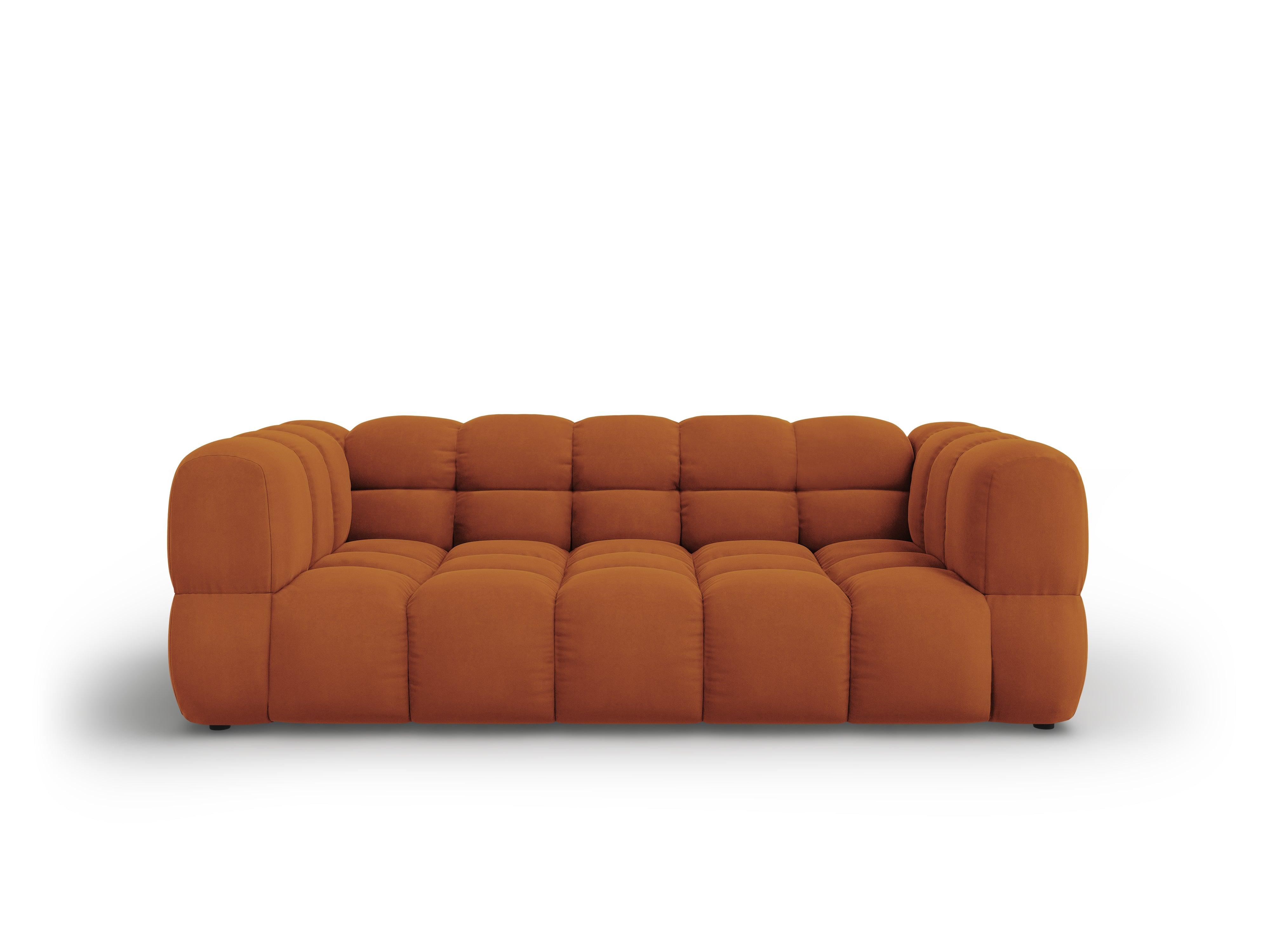 Sofa aksamitna 3-osobowa SKY terracotta Cosmopolitan Design Eye on Design