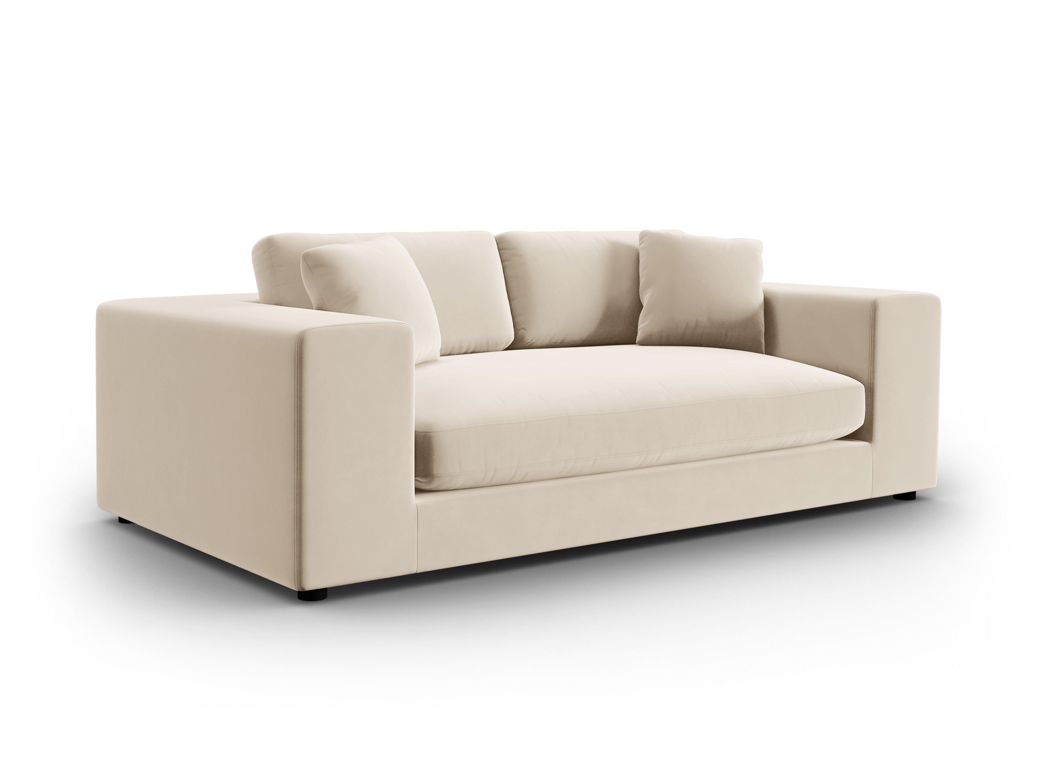 Sofa aksamitna 3-osobowa TENDANCE beżowy CXL by Christian Lacroix Eye on Design