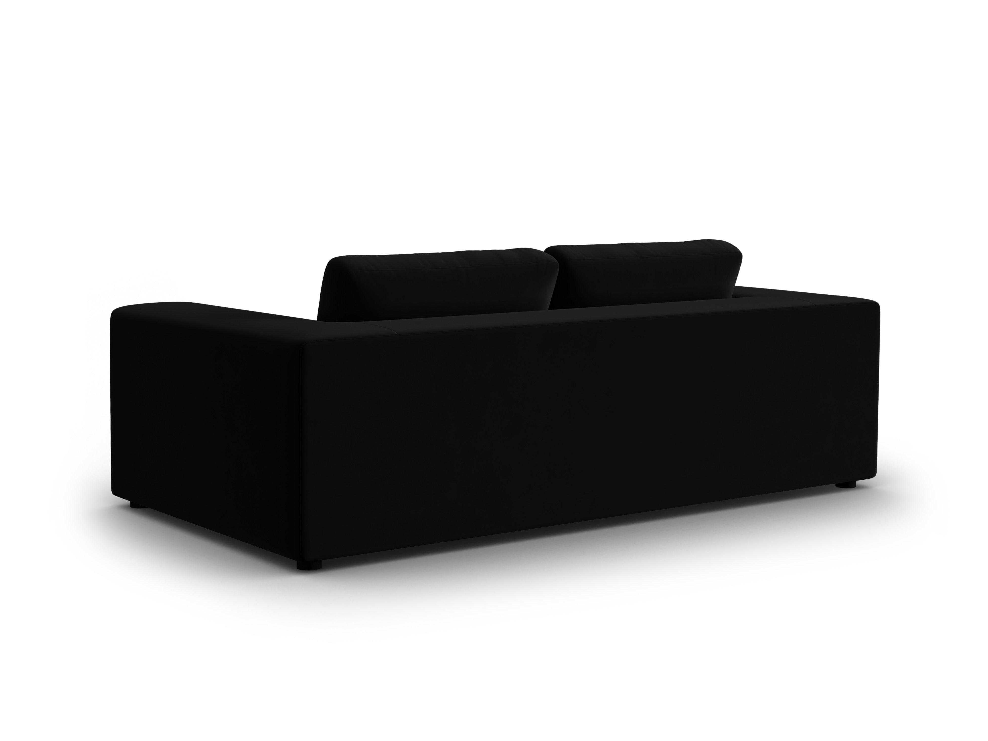 Sofa aksamitna 3-osobowa TENDANCE czarny CXL by Christian Lacroix Eye on Design