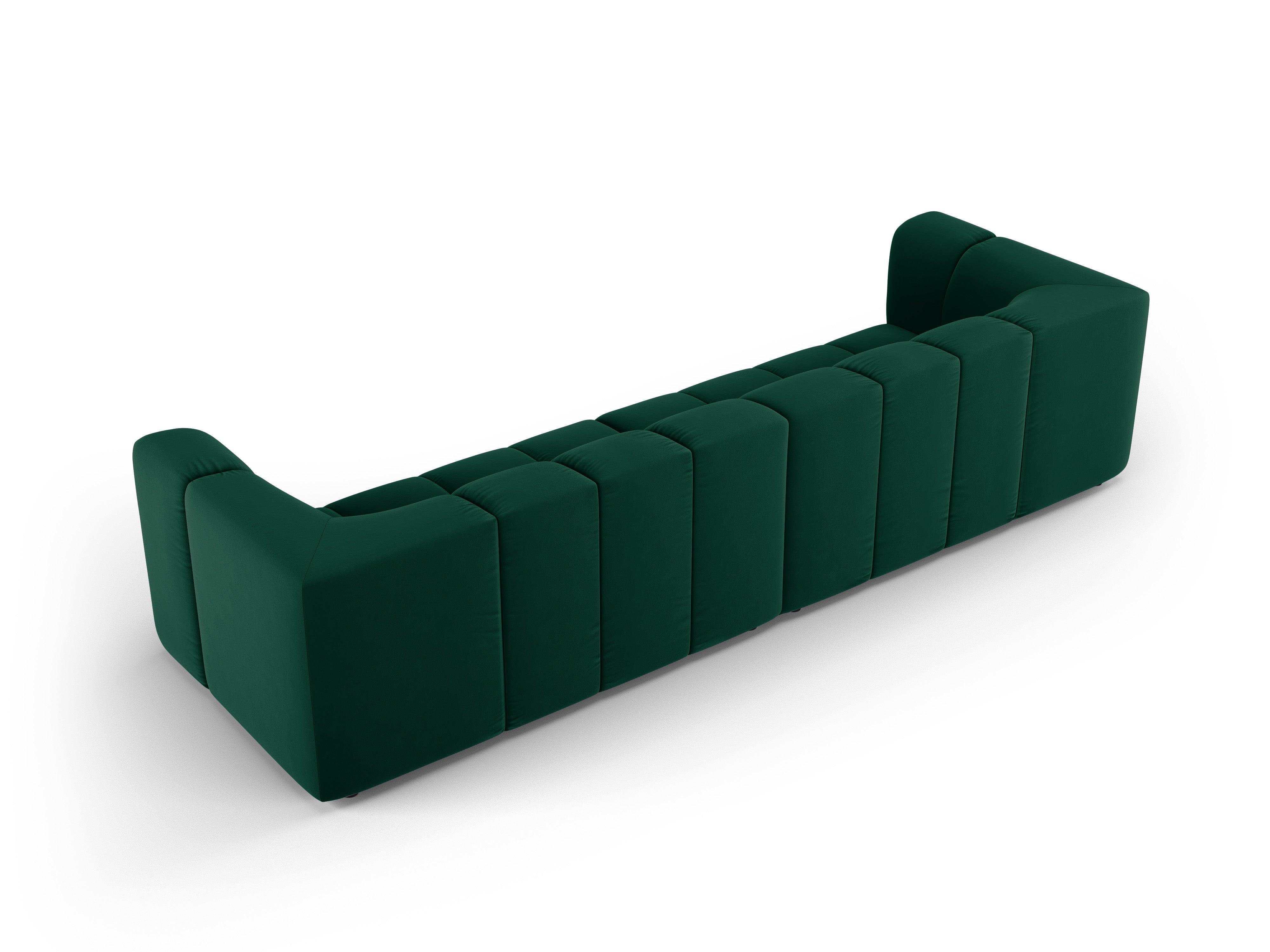 Sofa aksamitna 4-osobowa FRANCESCA butelkowa zieleń Milo Casa Eye on Design