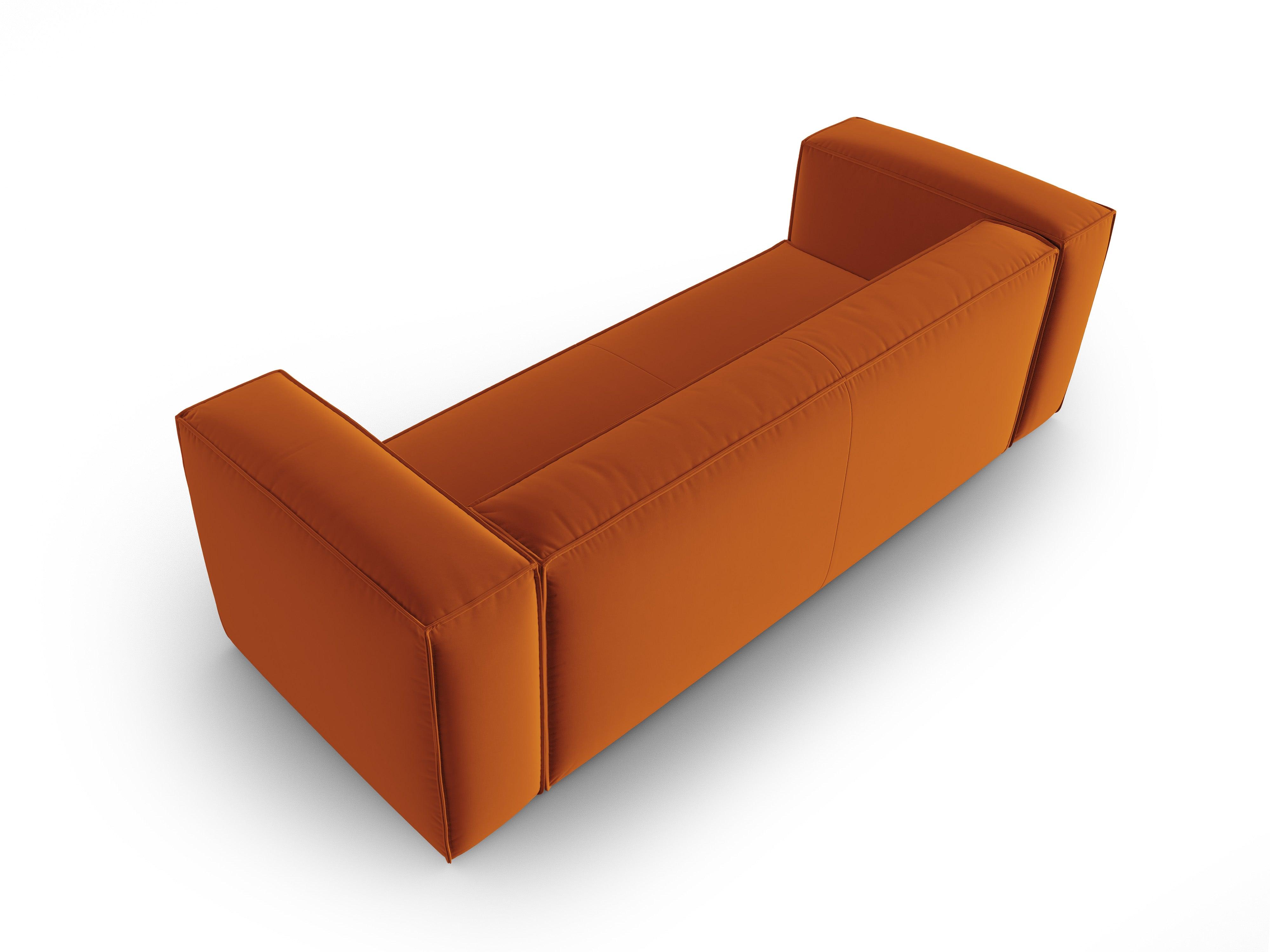 Sofa aksamitna 4-osobowa MACKAY terracotta Cosmopolitan Design Eye on Design