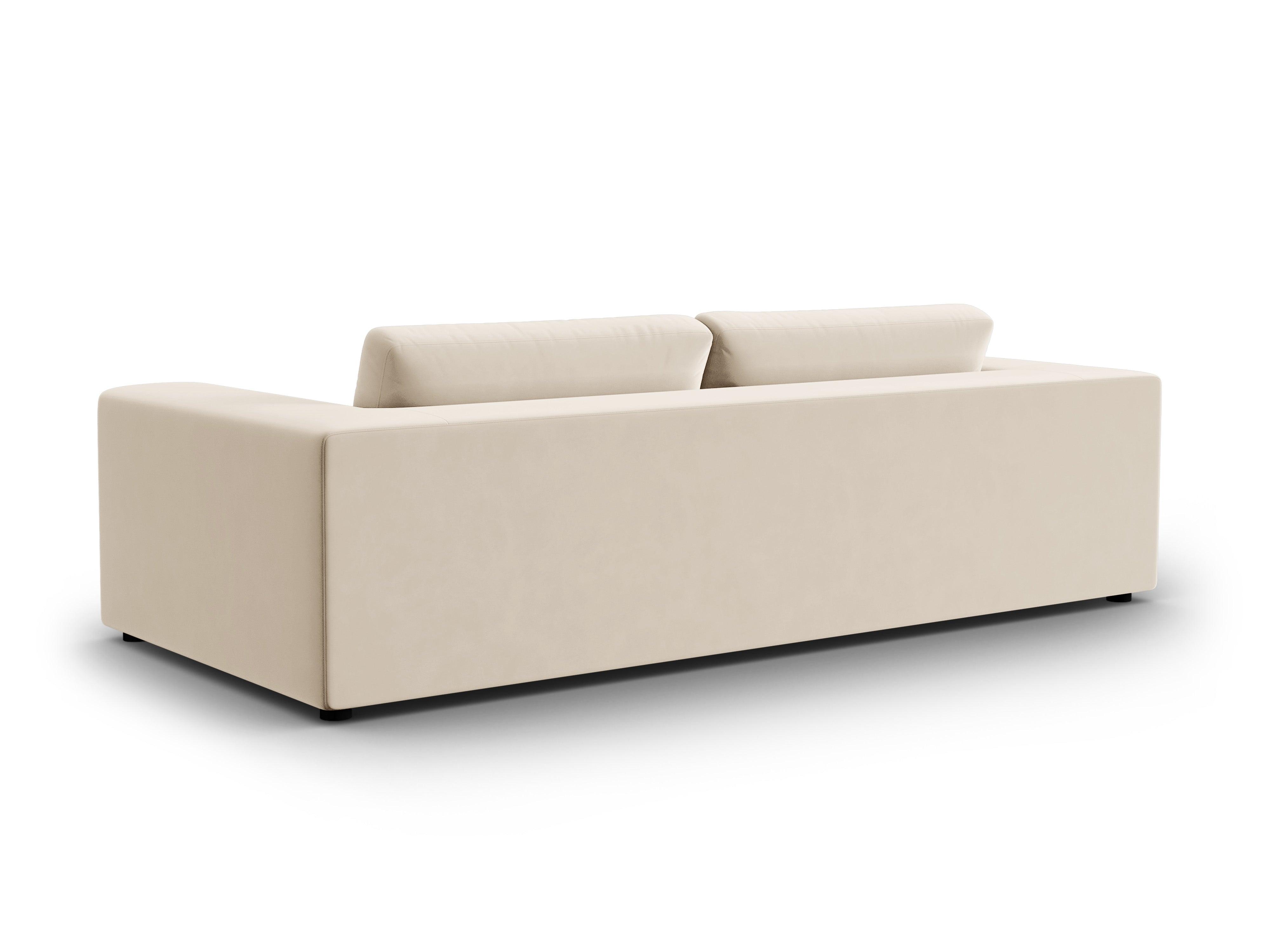 Sofa aksamitna 4-osobowa TENDANCE beżowy CXL by Christian Lacroix Eye on Design