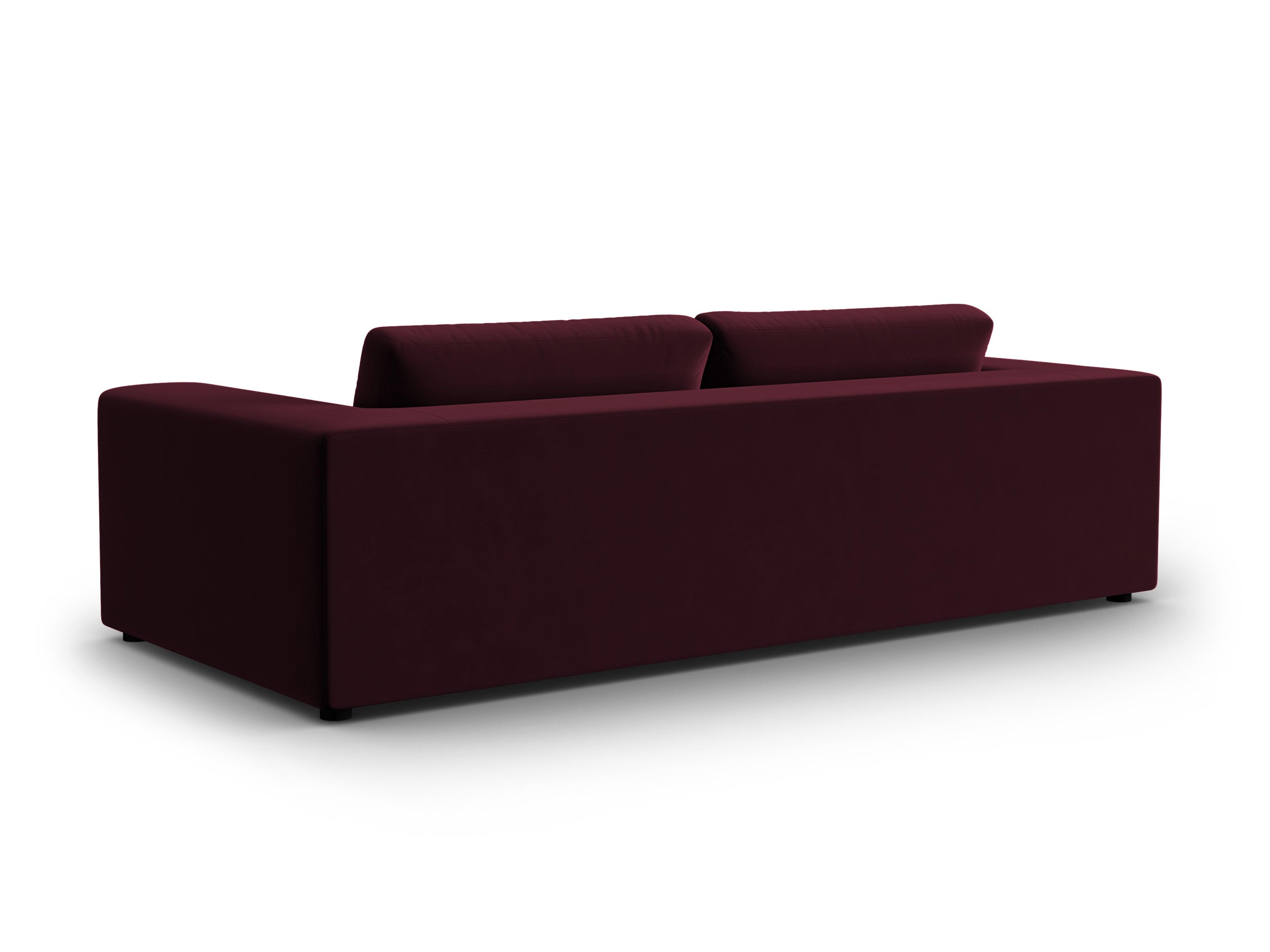 Sofa aksamitna 4-osobowa TENDANCE burgundowy CXL by Christian Lacroix Eye on Design